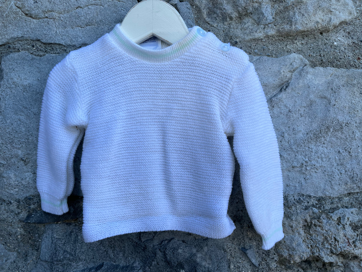 80s white jumper 0-3m (56-62cm)