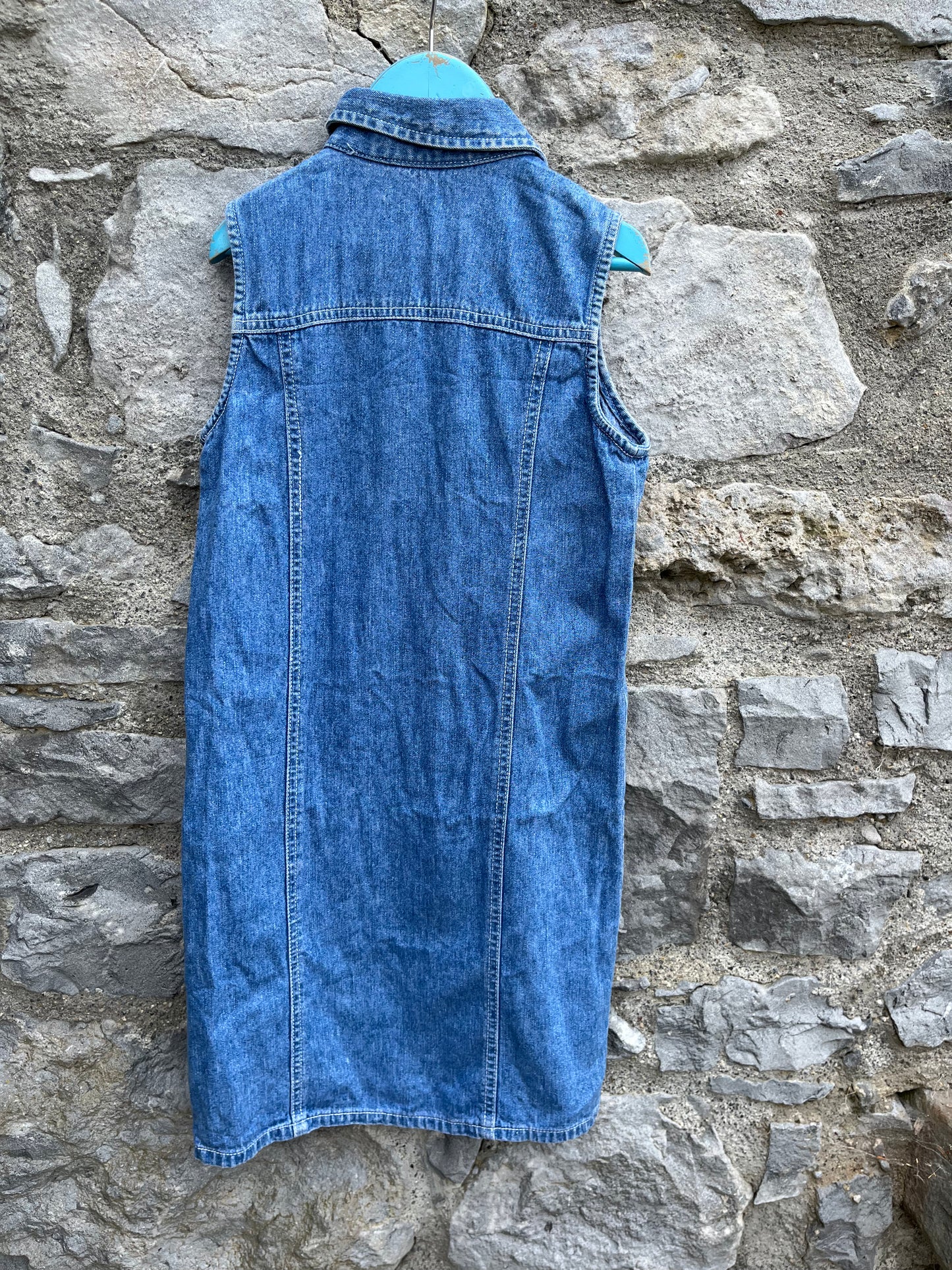 90s denim pinafore 10y (140cm)
