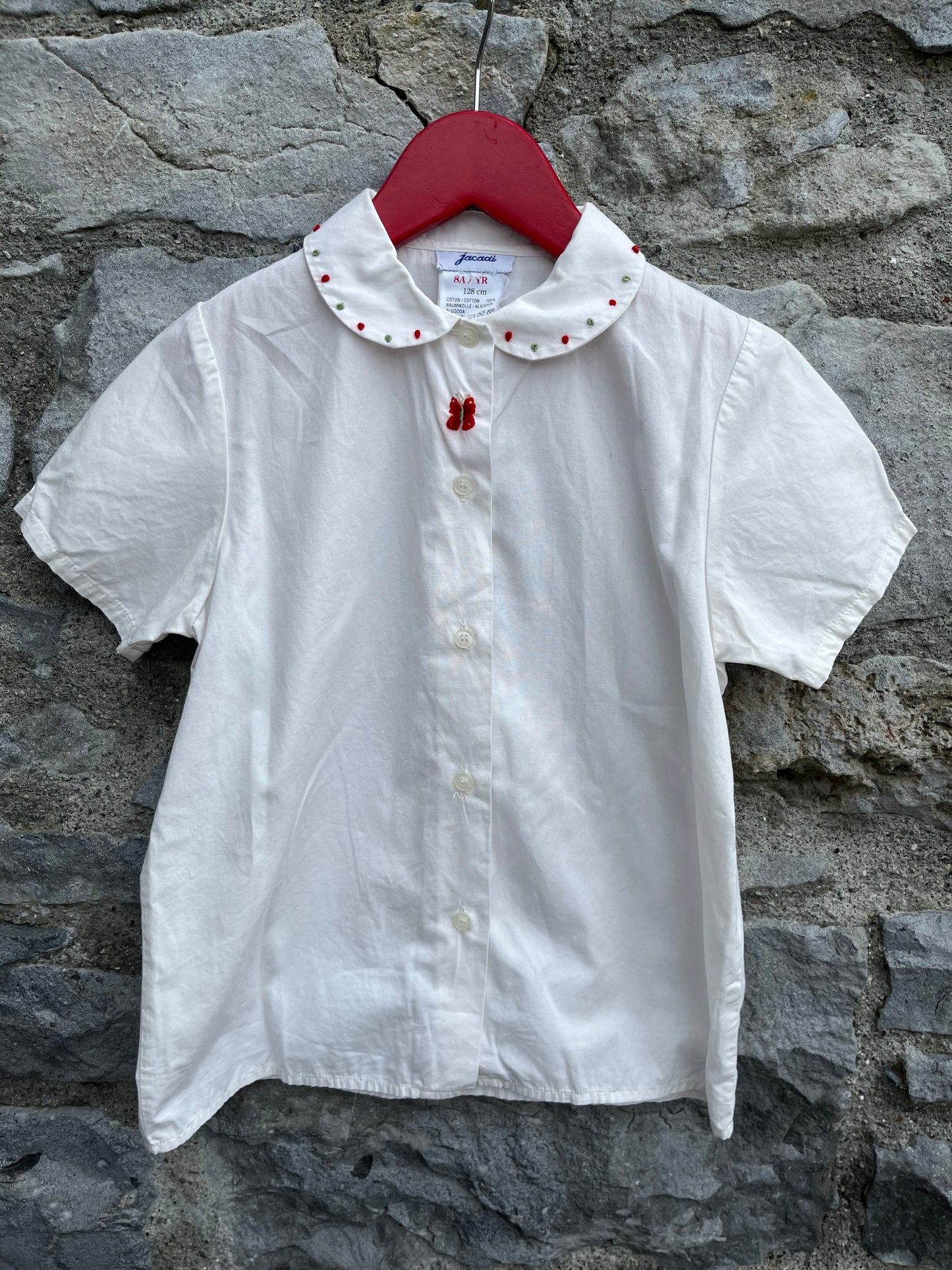 90s white blouse 6y (116cm)
