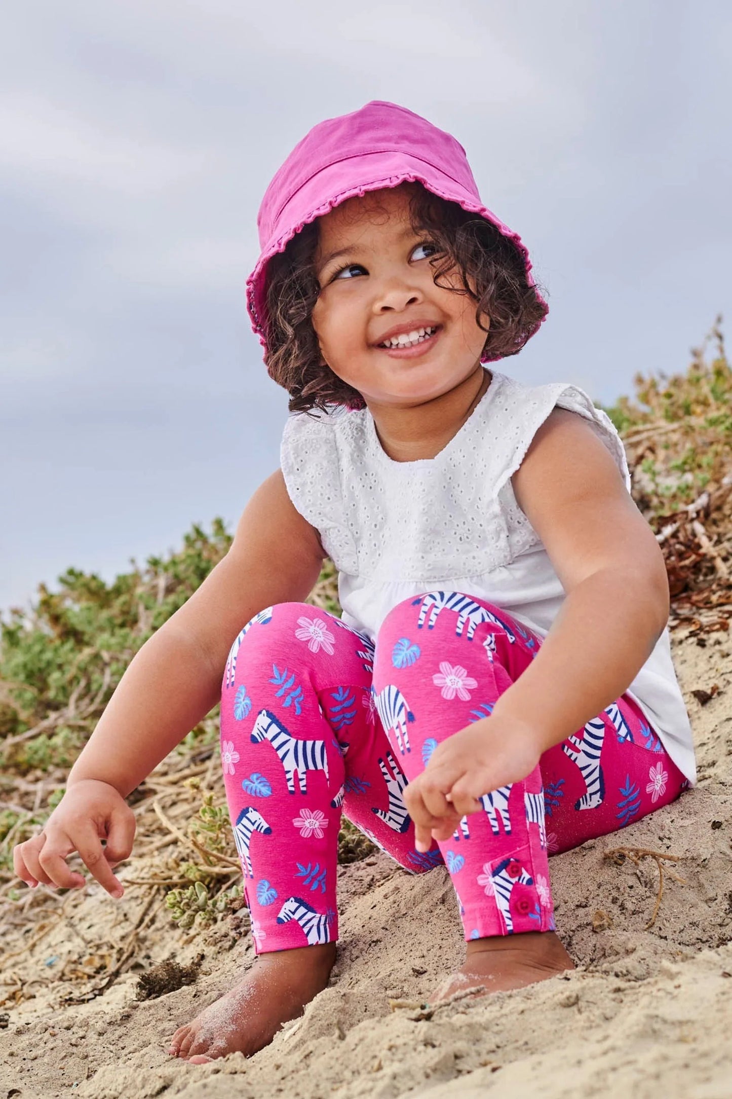 Pink bucket hat 1-2y (80-92cm)