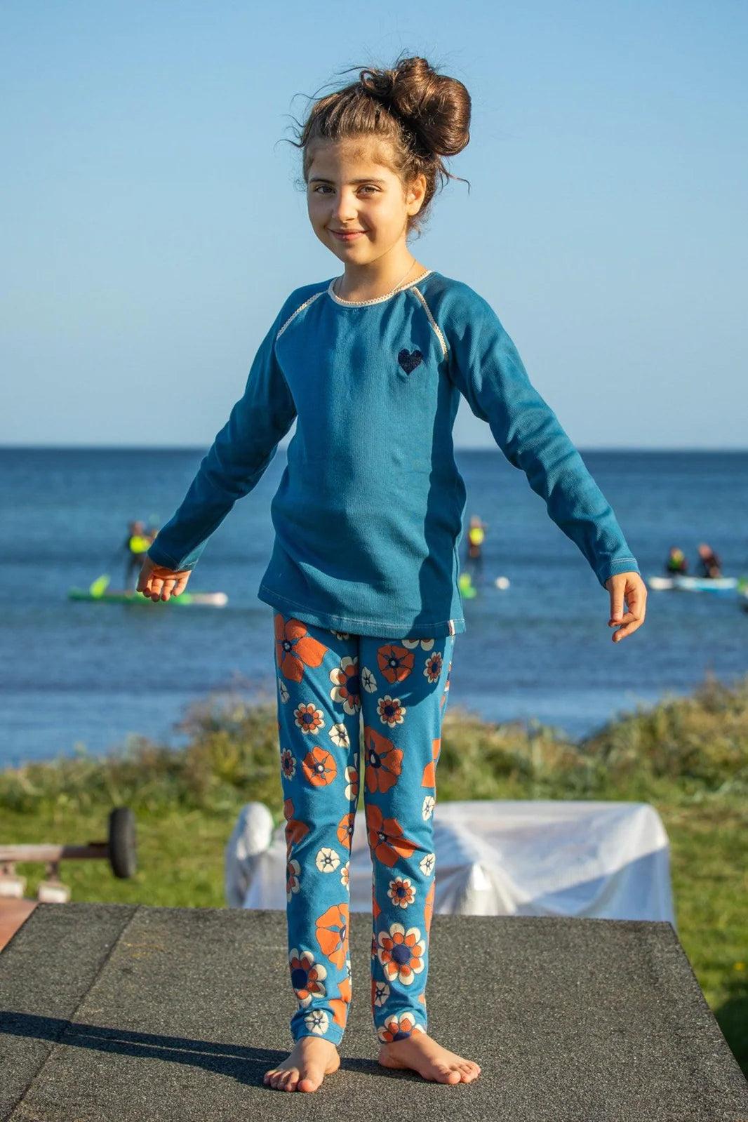 Haniella Leggings, Faience Flowers 9y (134cm)