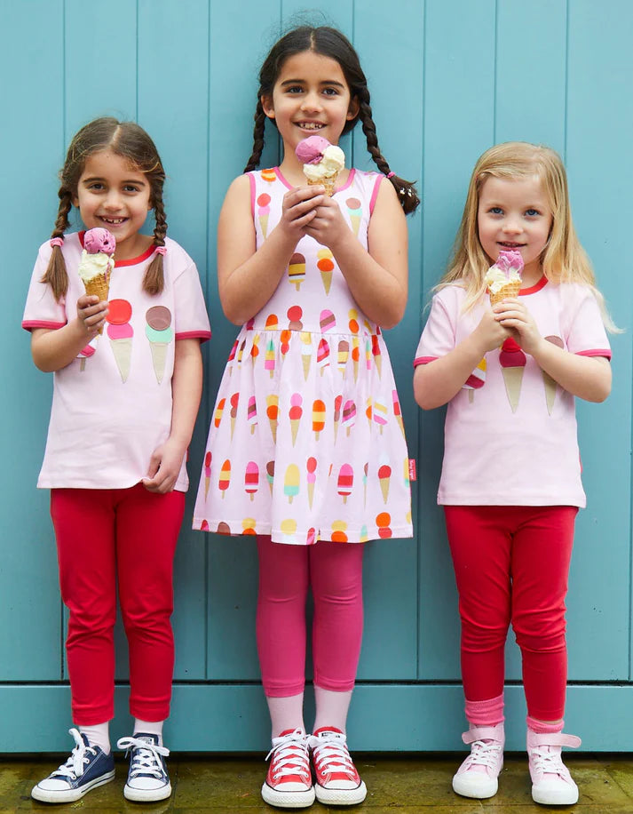 Pink ice cream dress 3-4y (98-104cm)
