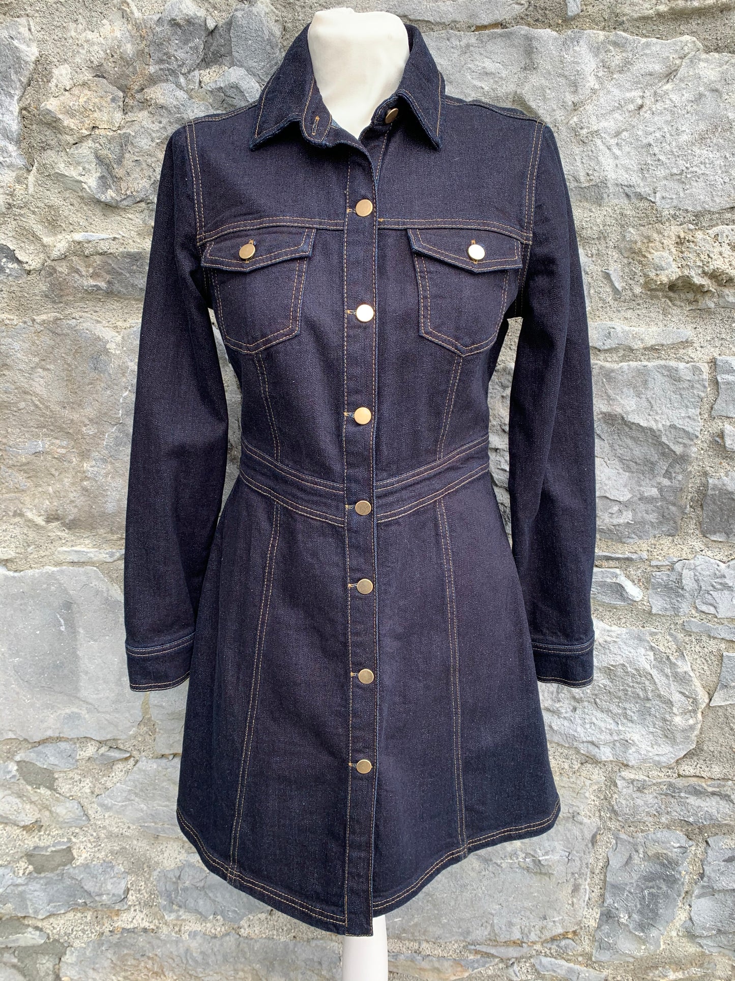 Navy denim dress uk 8