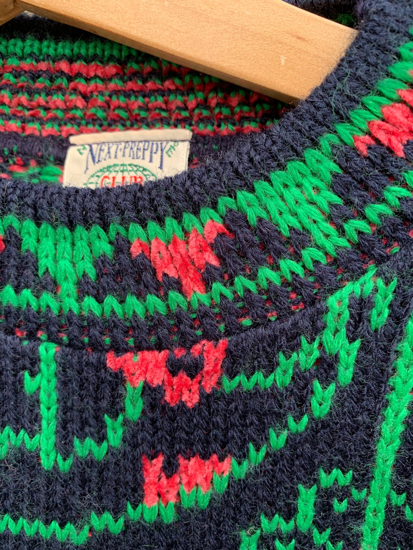 Next 80s floral jumper 5y (110cm)