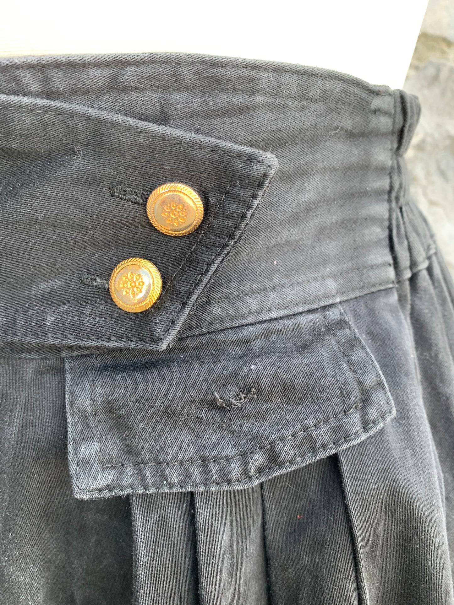 Emphasis 80s black washed out skirt uk 8-10