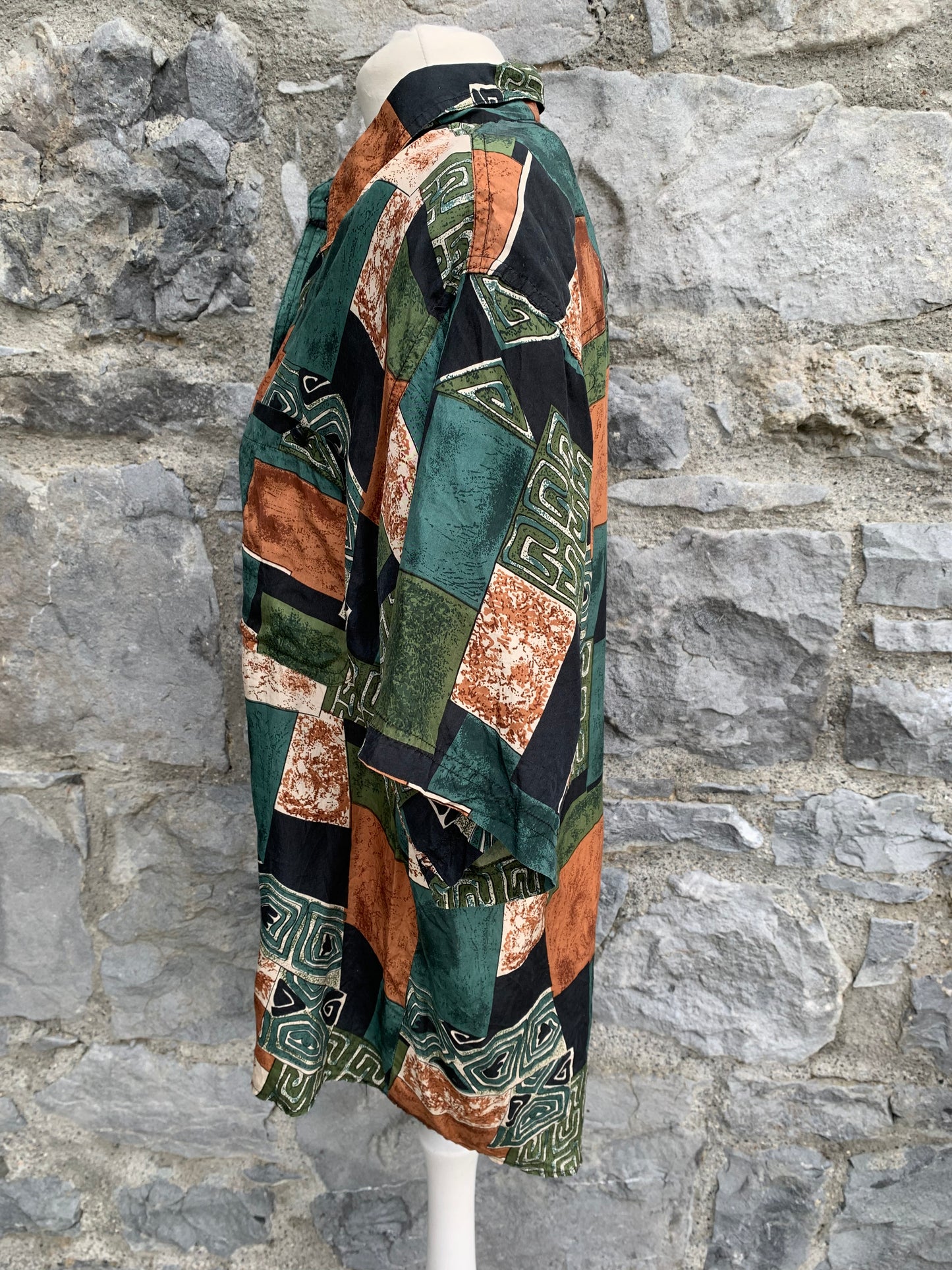 Whistles silk patchwork top Medium