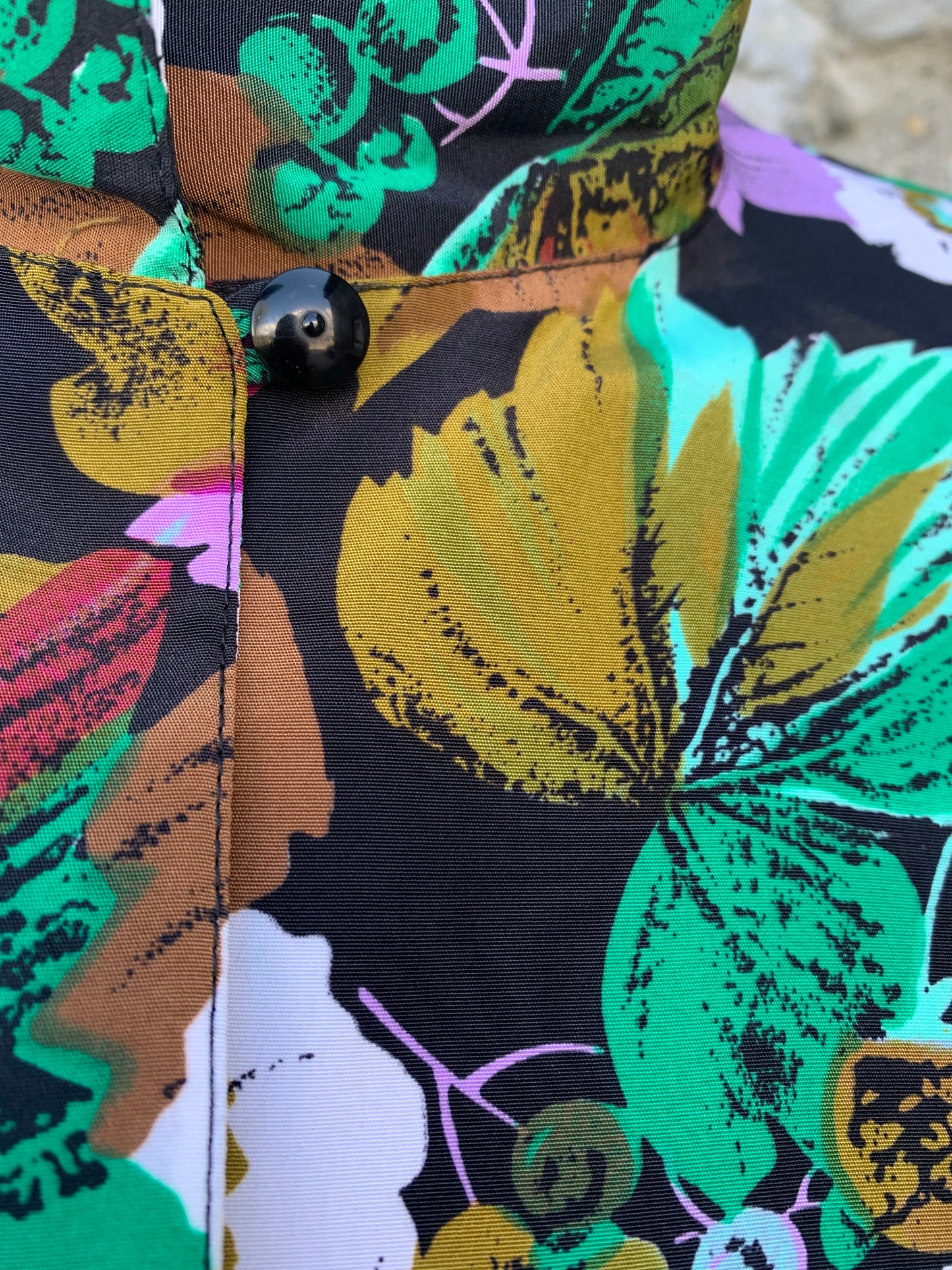 Flowers&leaves blouse uk 12