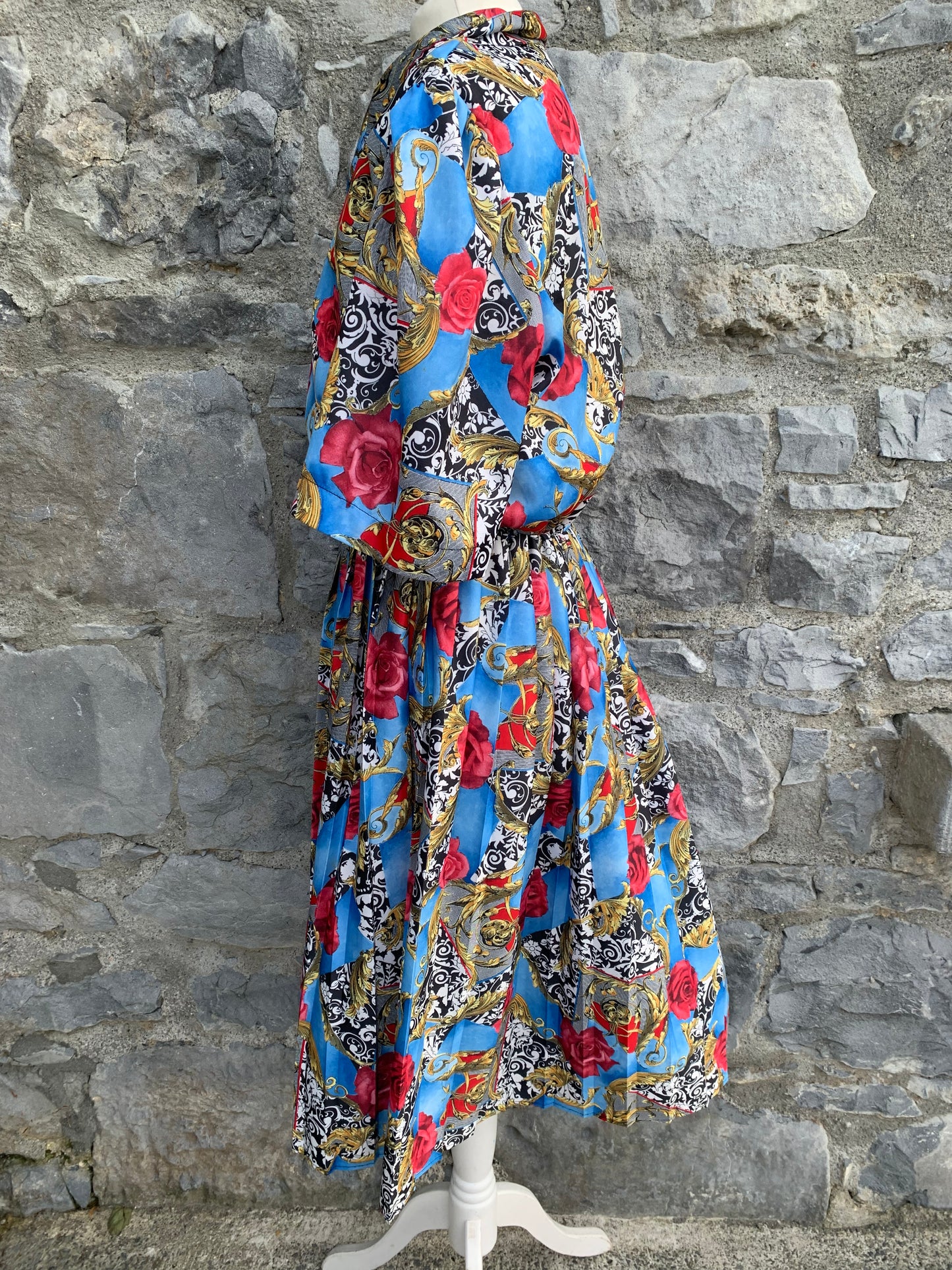 Amau 80s roses dress uk 14-16