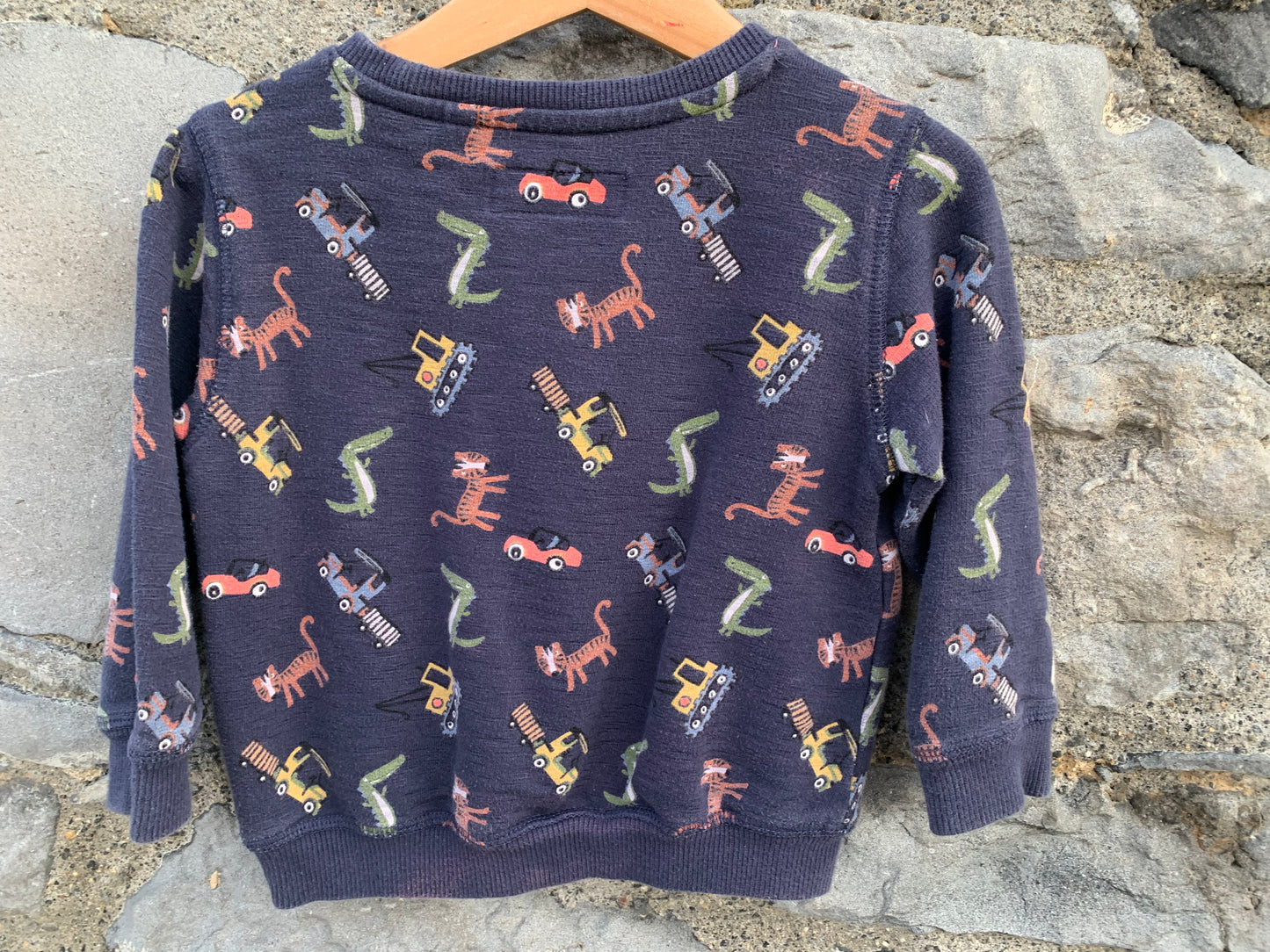 Animals&cars sweatshirt 12-18m (80-86cm)