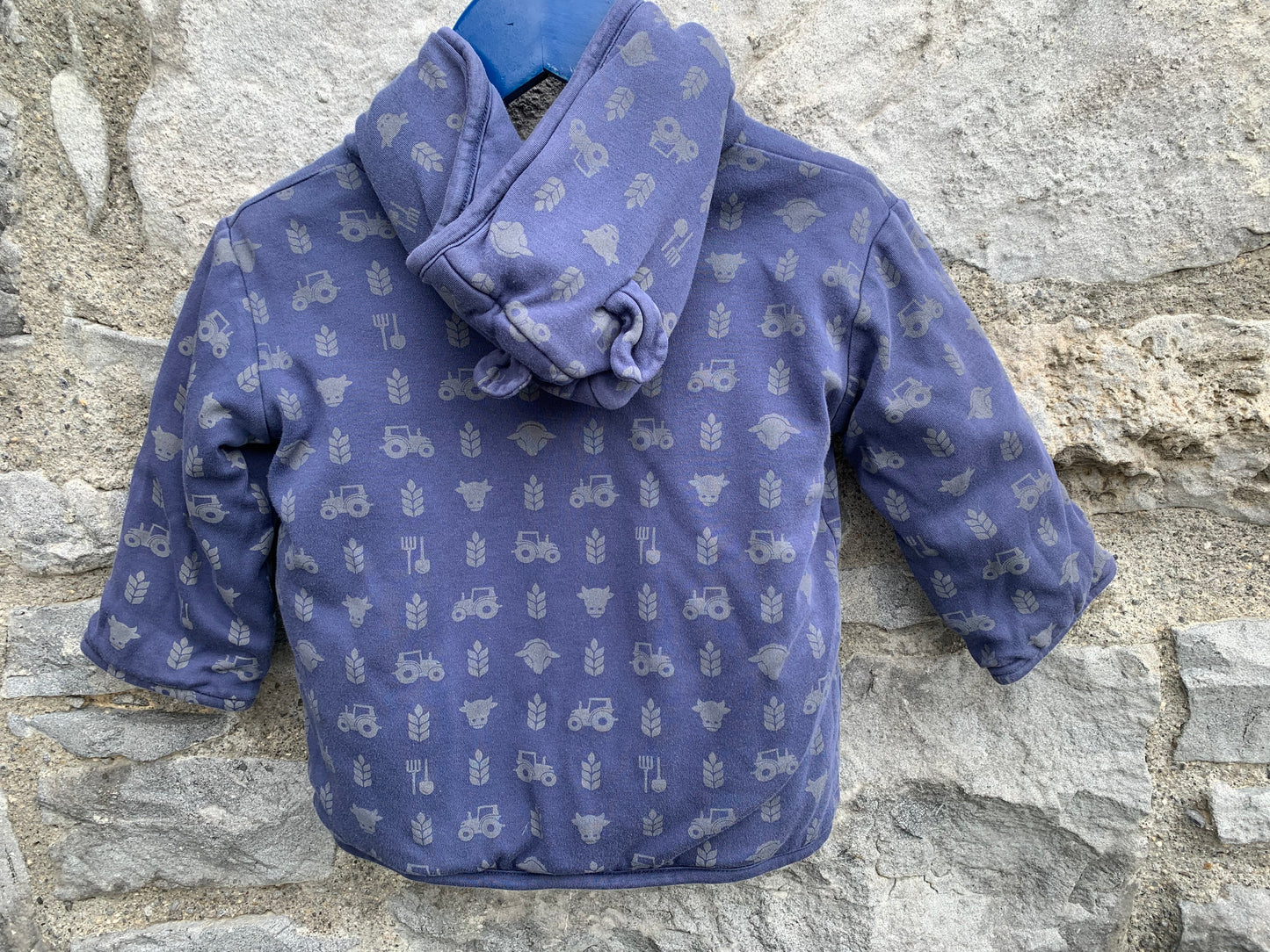 Navy reversible jacket 6-9m (68-74cm)