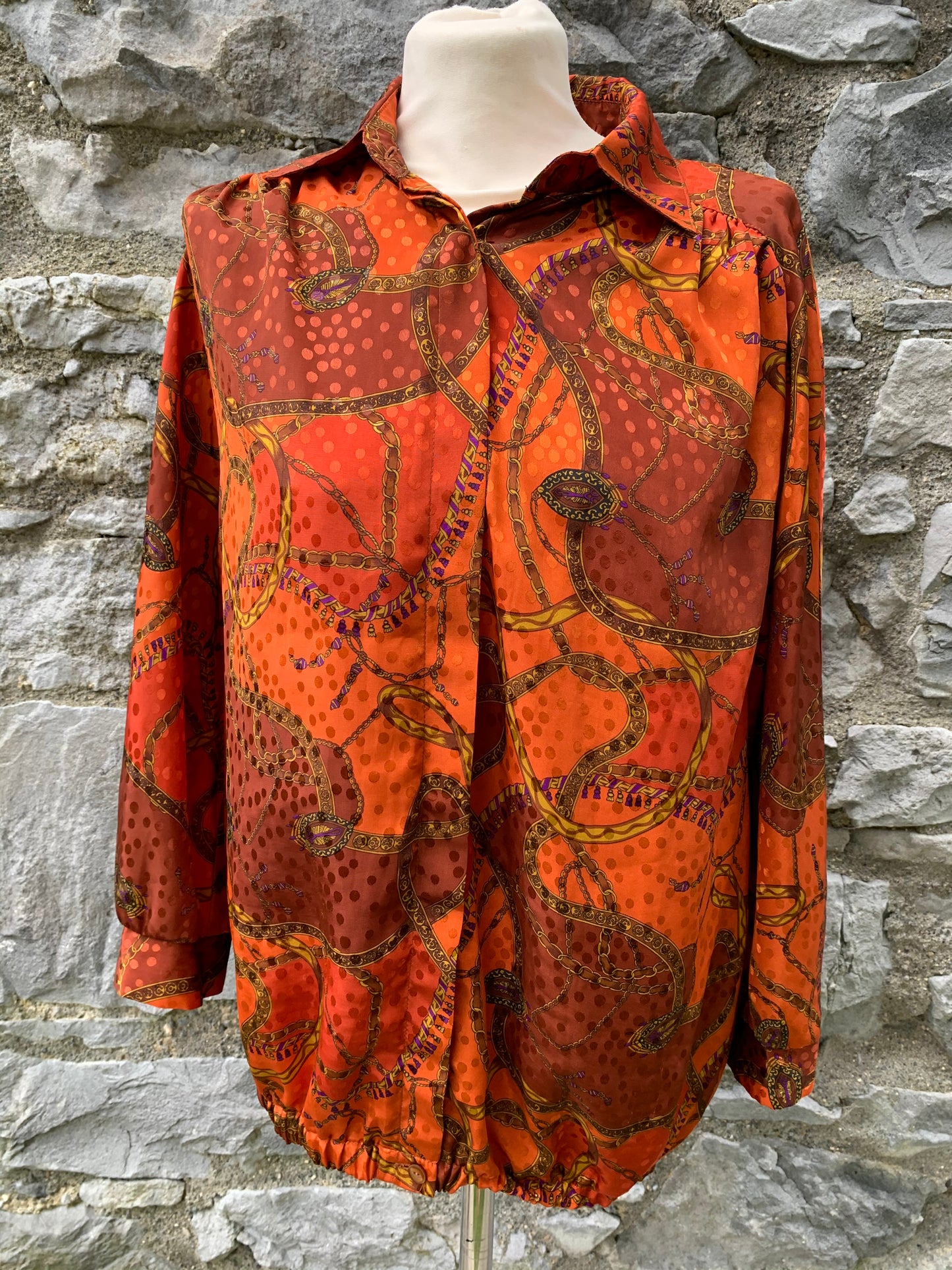 Orange shirt with chains uk 10-12