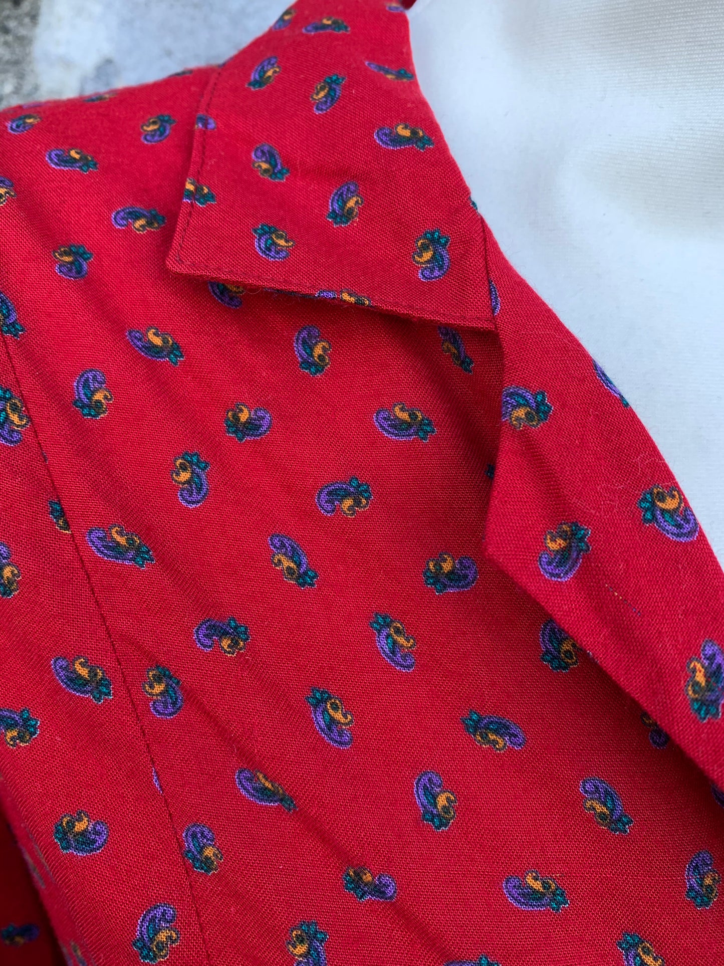 80s light red shirt uk 10