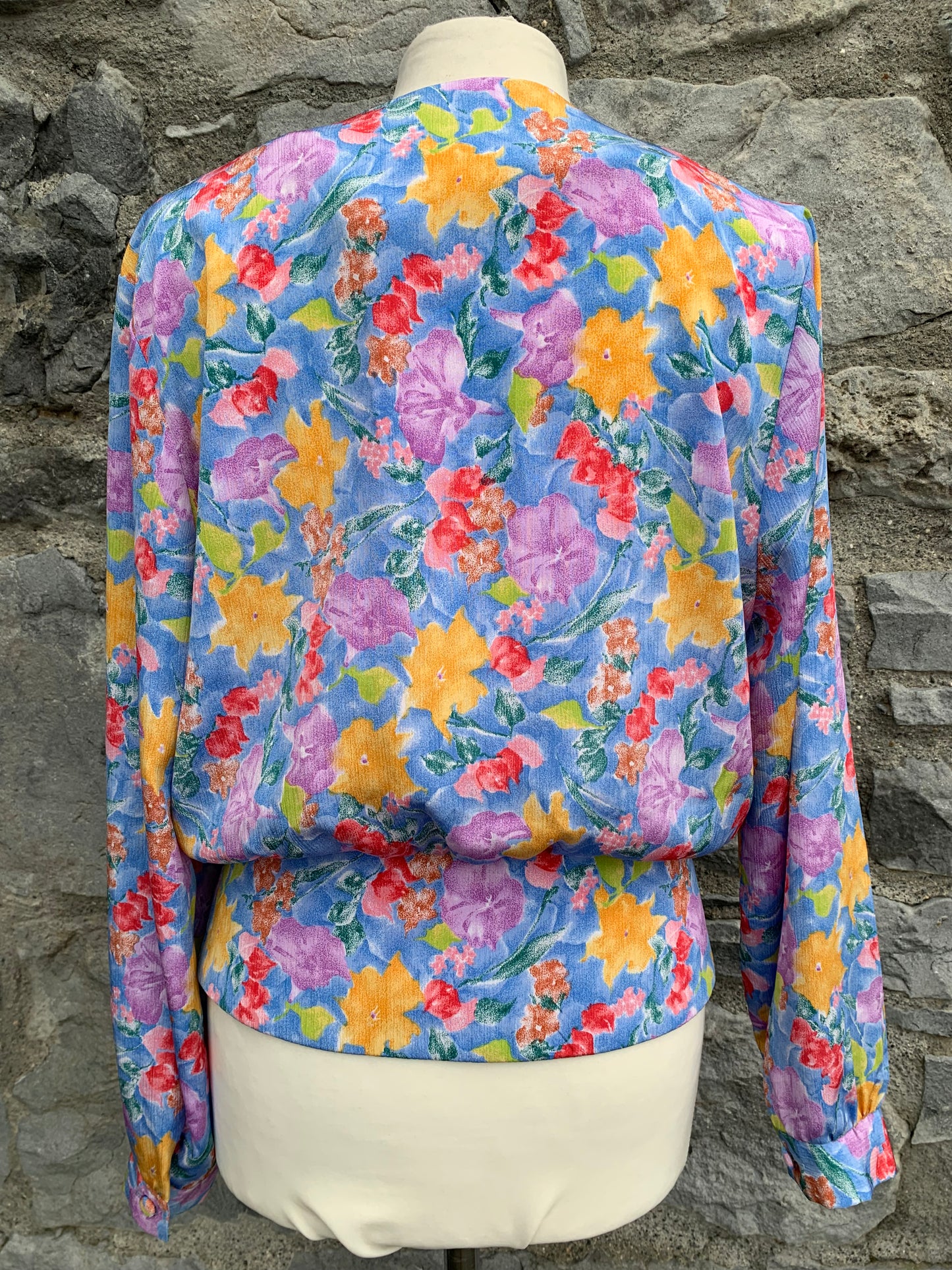 Yellow&blue floral top uk 10