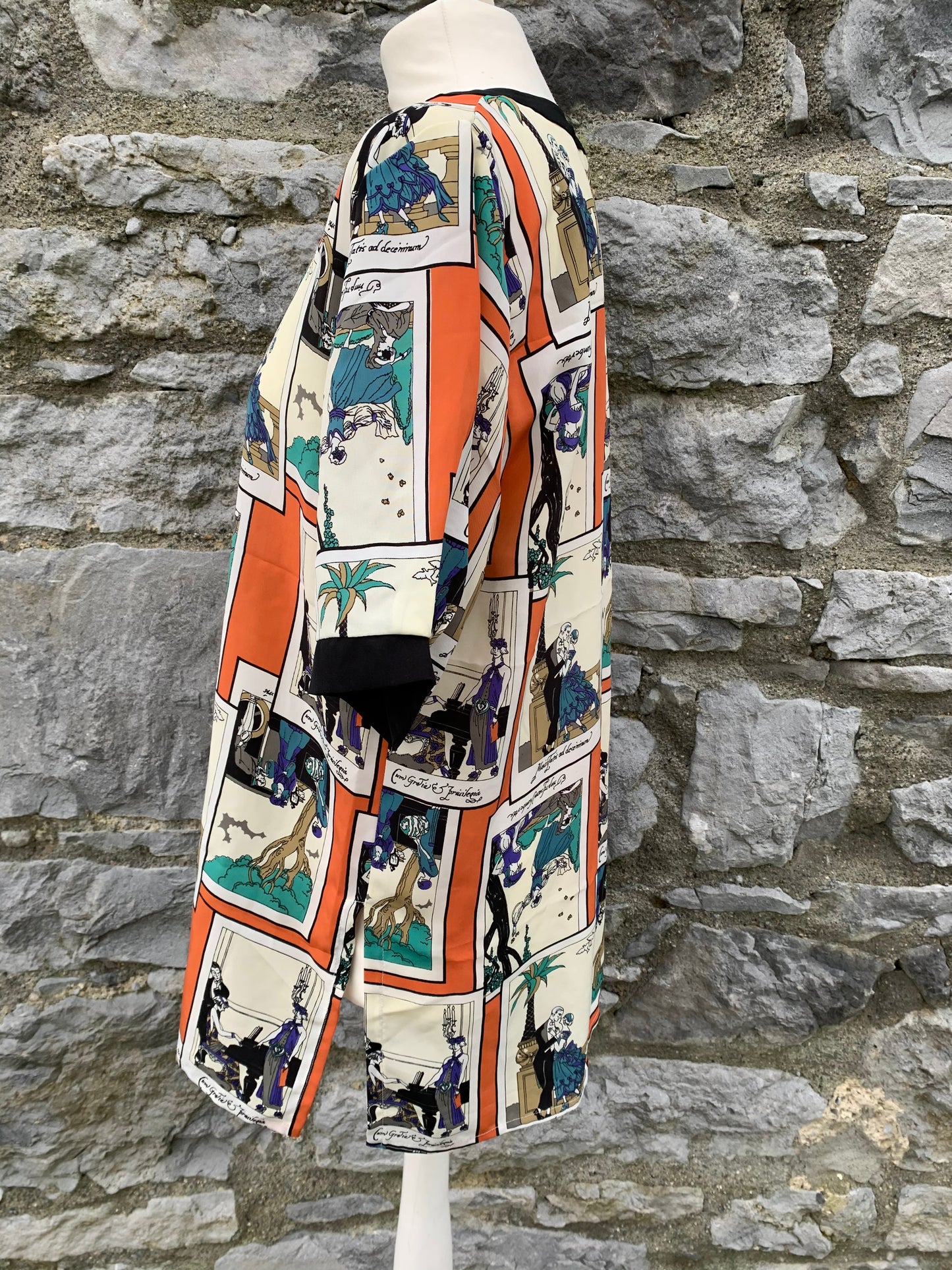 Art Deco print blouse uk 12