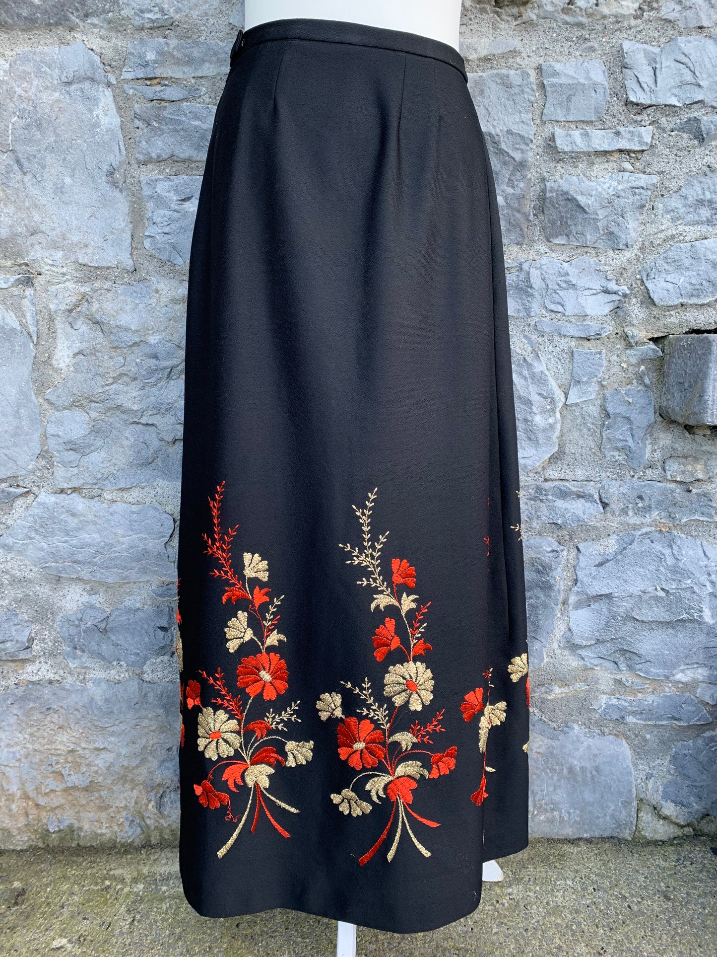 Embroidered maxi skirt uk 10