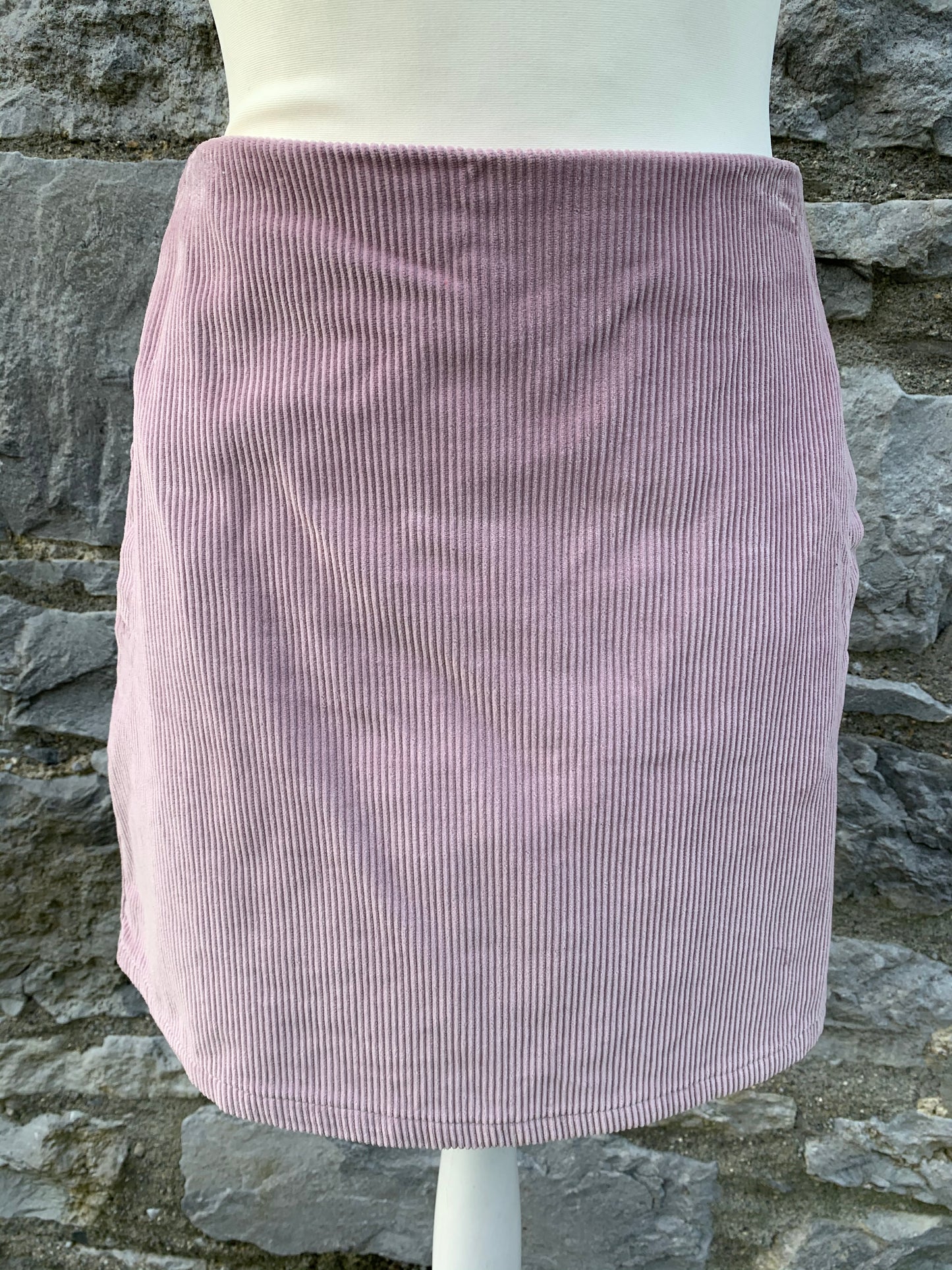 Pink thick cord skirt uk 10