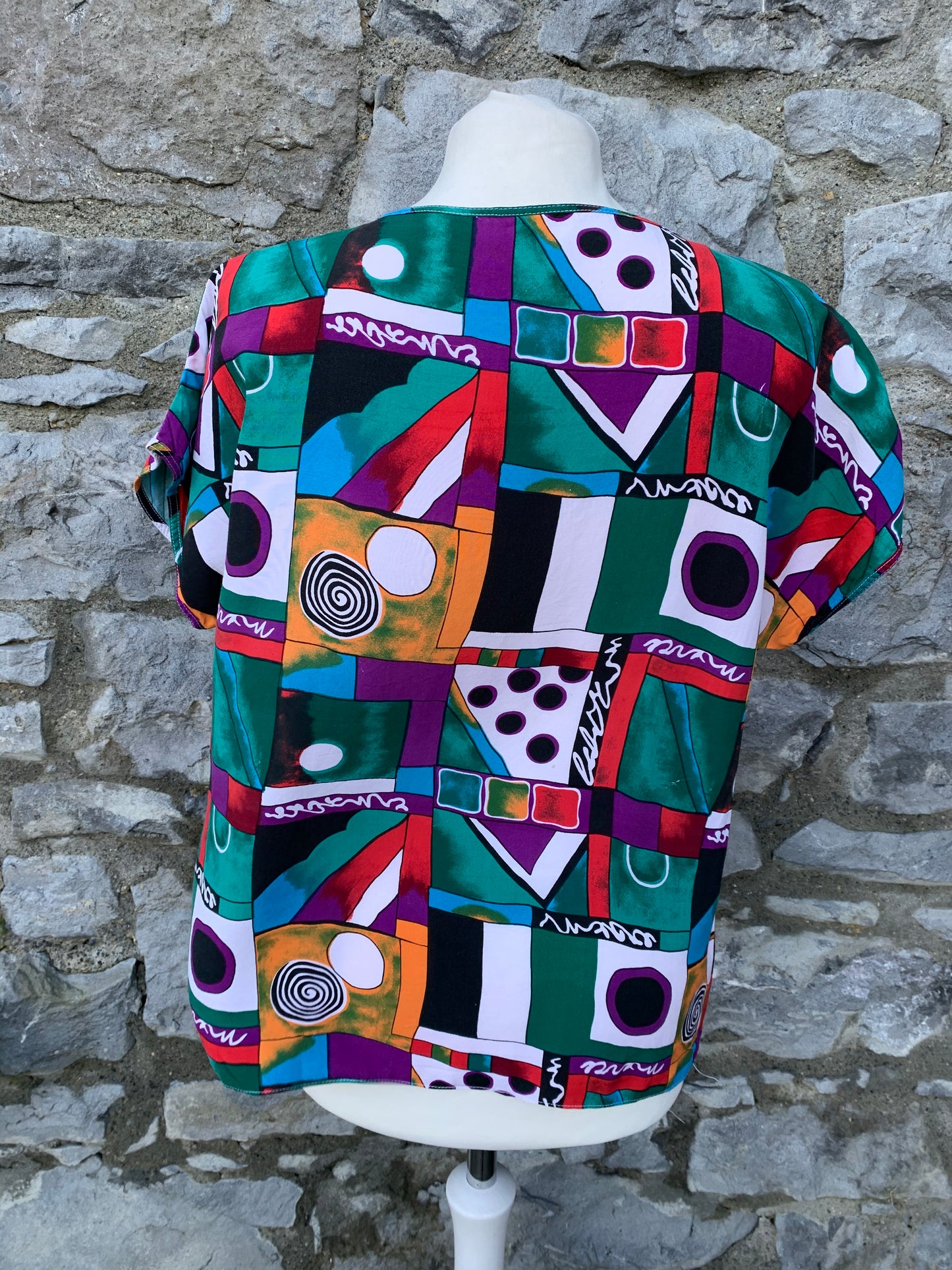 80s abstract top uk 10-12