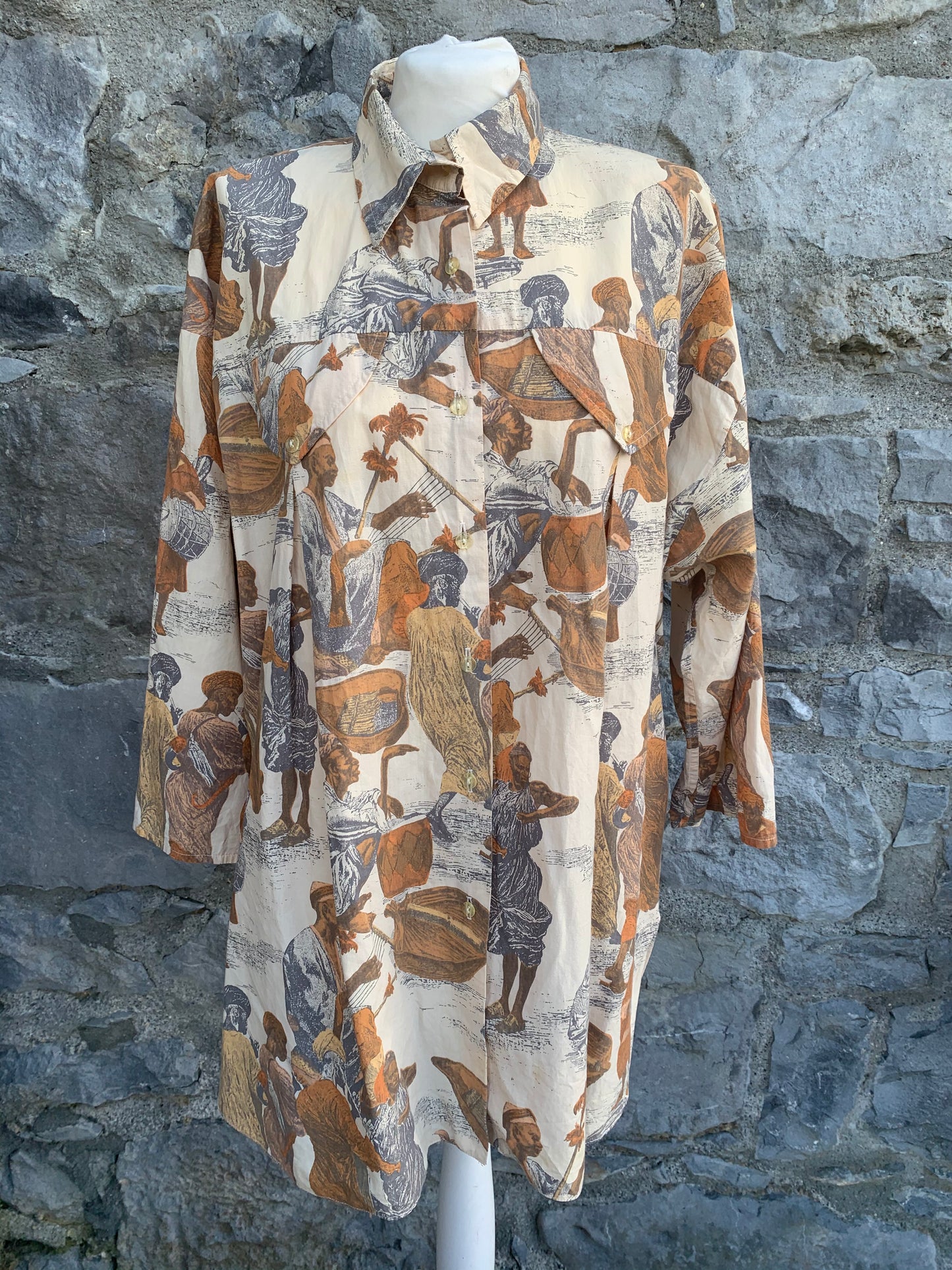 Barboro African scene long shirt uk 12-14