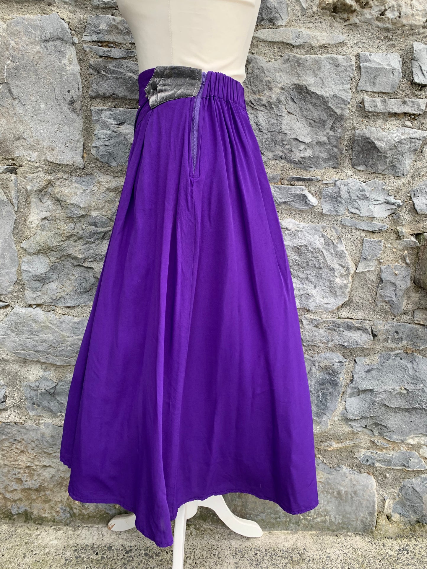 80s purple skirt uk 6-8