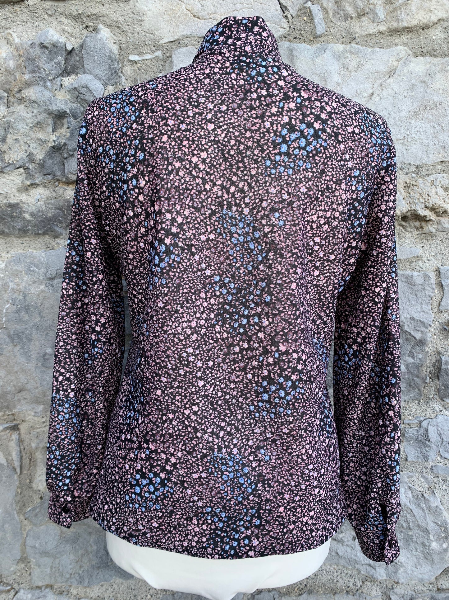 80s dinky flowers shirt uk 10