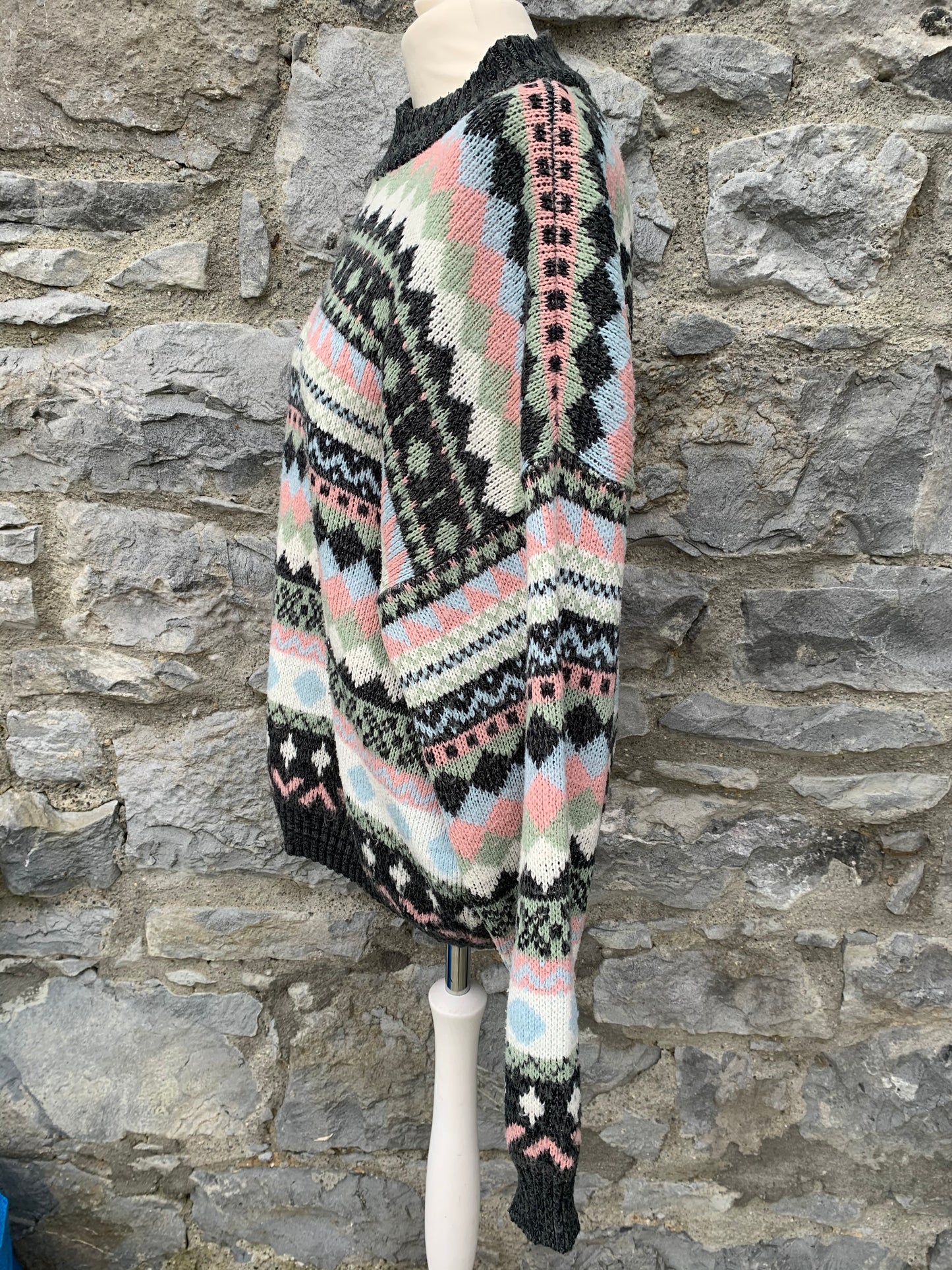 Calcul 90s geometric jumper Large