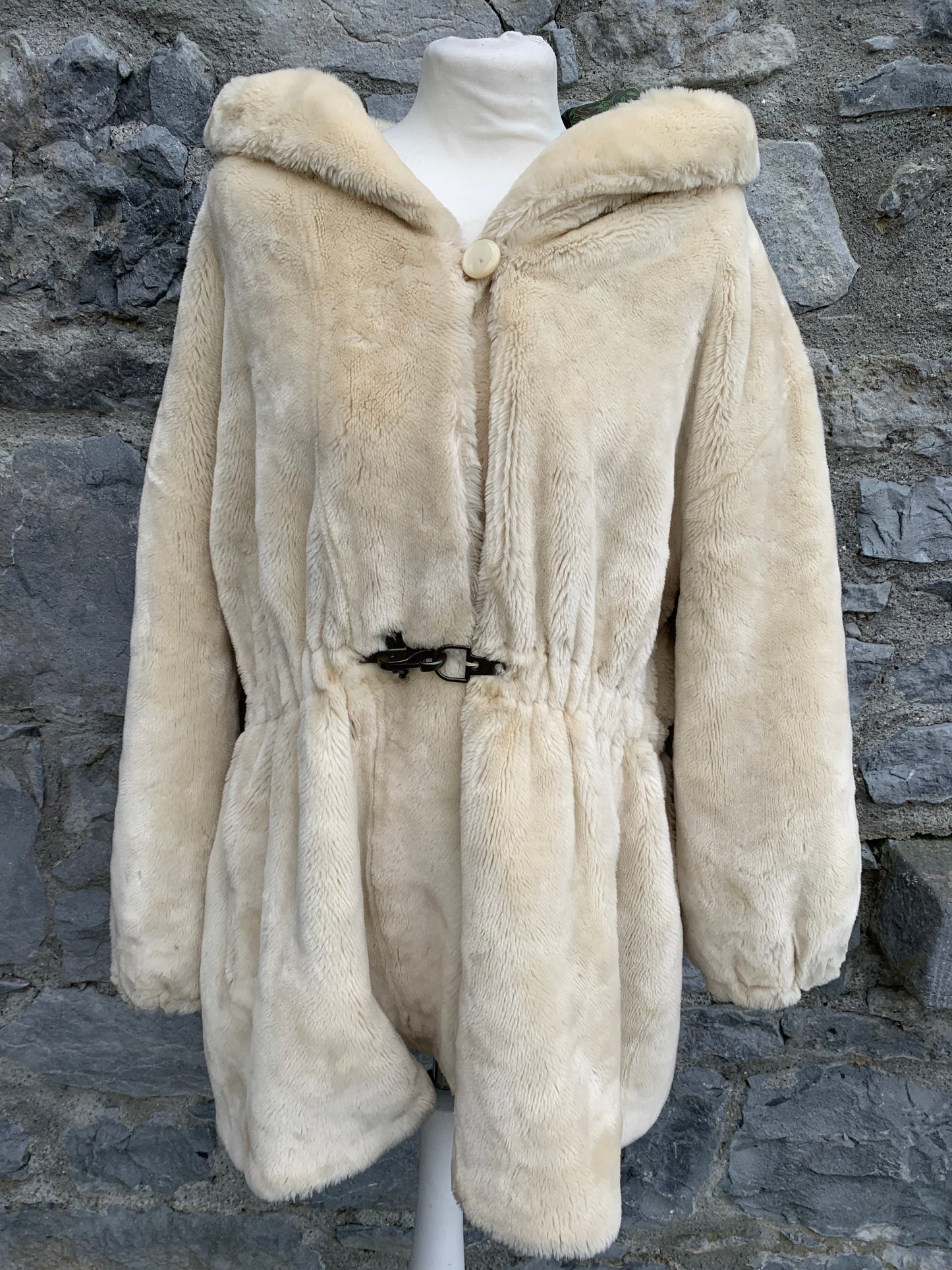 Cream teddy bear coat uk 10-14