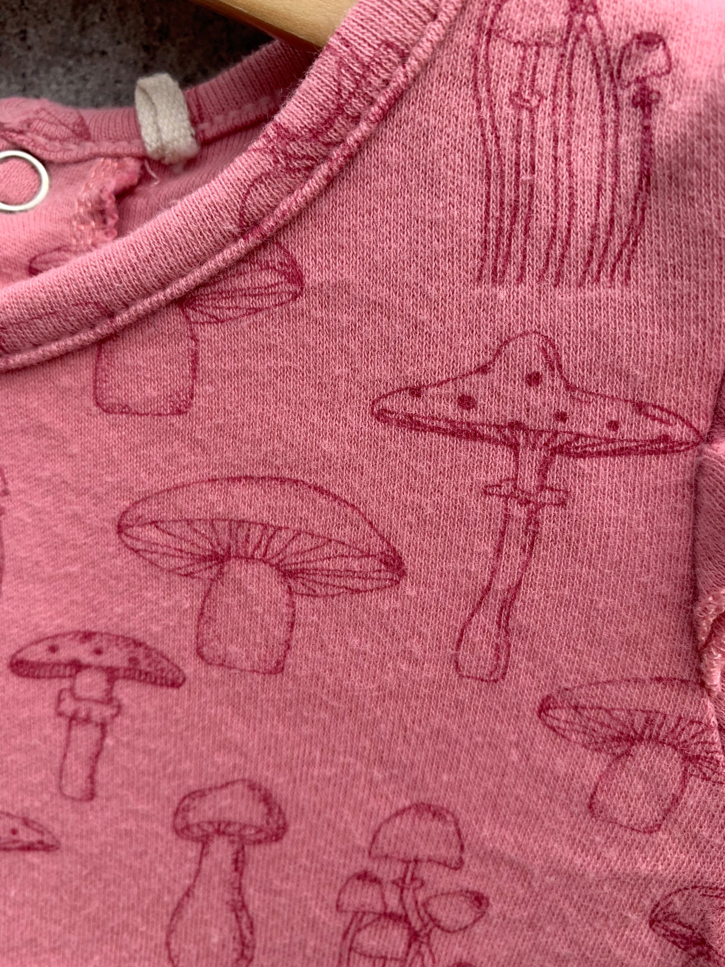 Pink mushroom dress 3m (62cm)