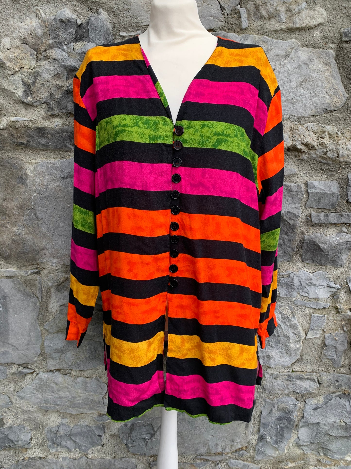 90s rainbow shirt uk 14
