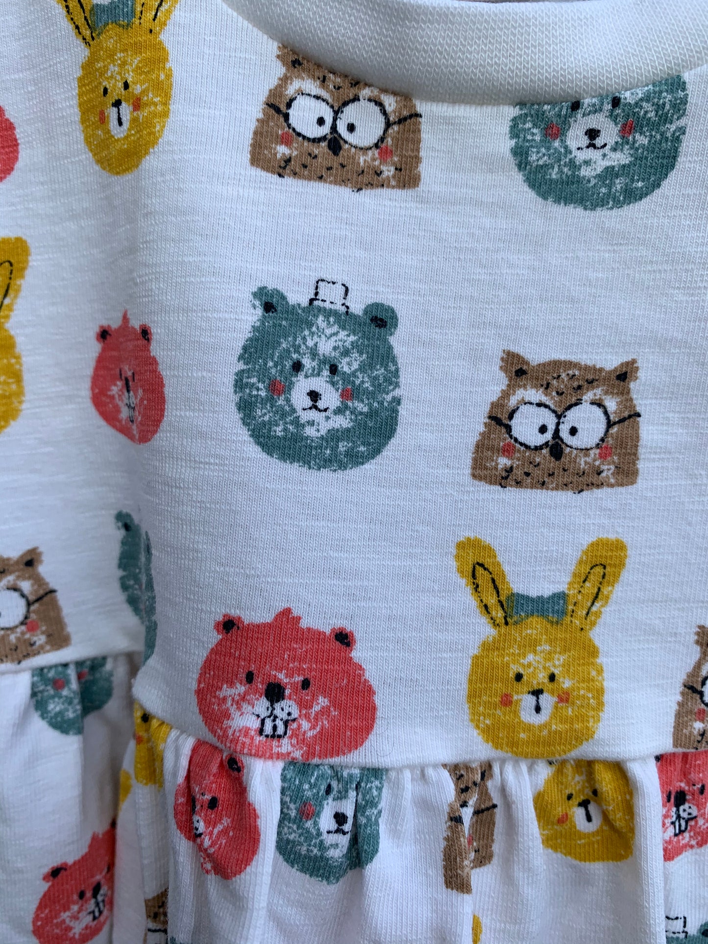 Animals heads dress 4-6m (62-68cm)