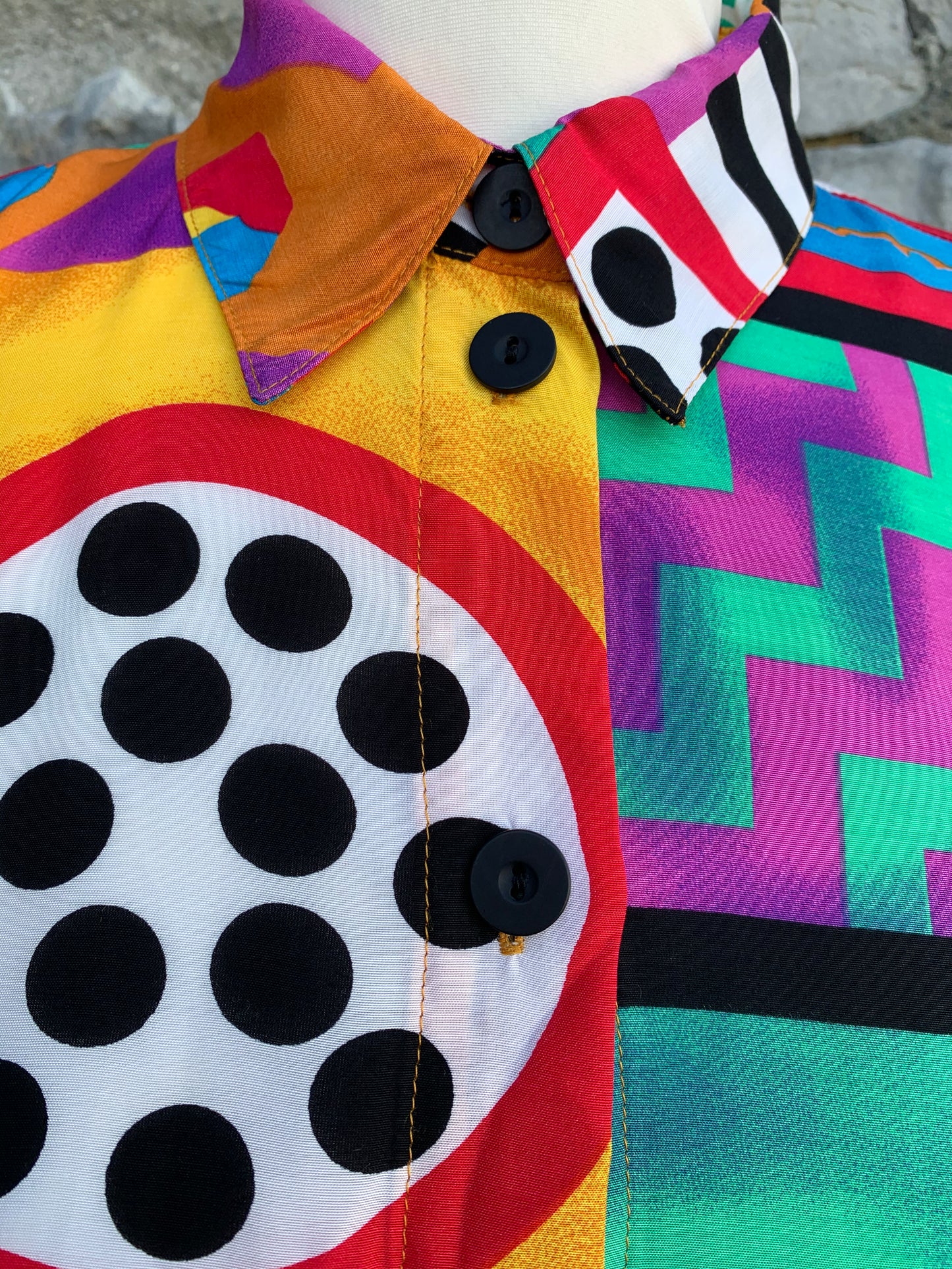 Abstract colourful shirt uk 10-12