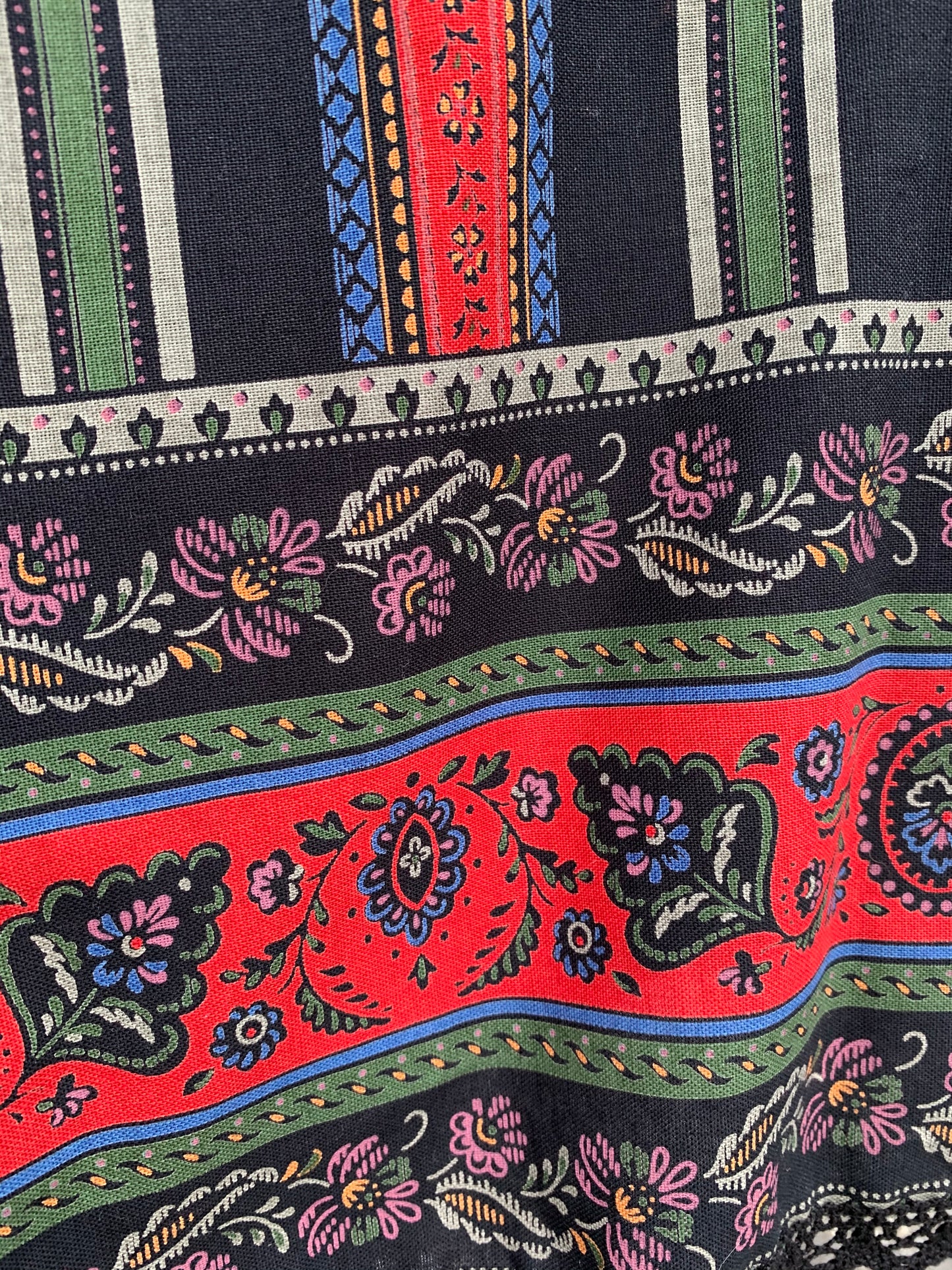 80s folk skirt uk 12
