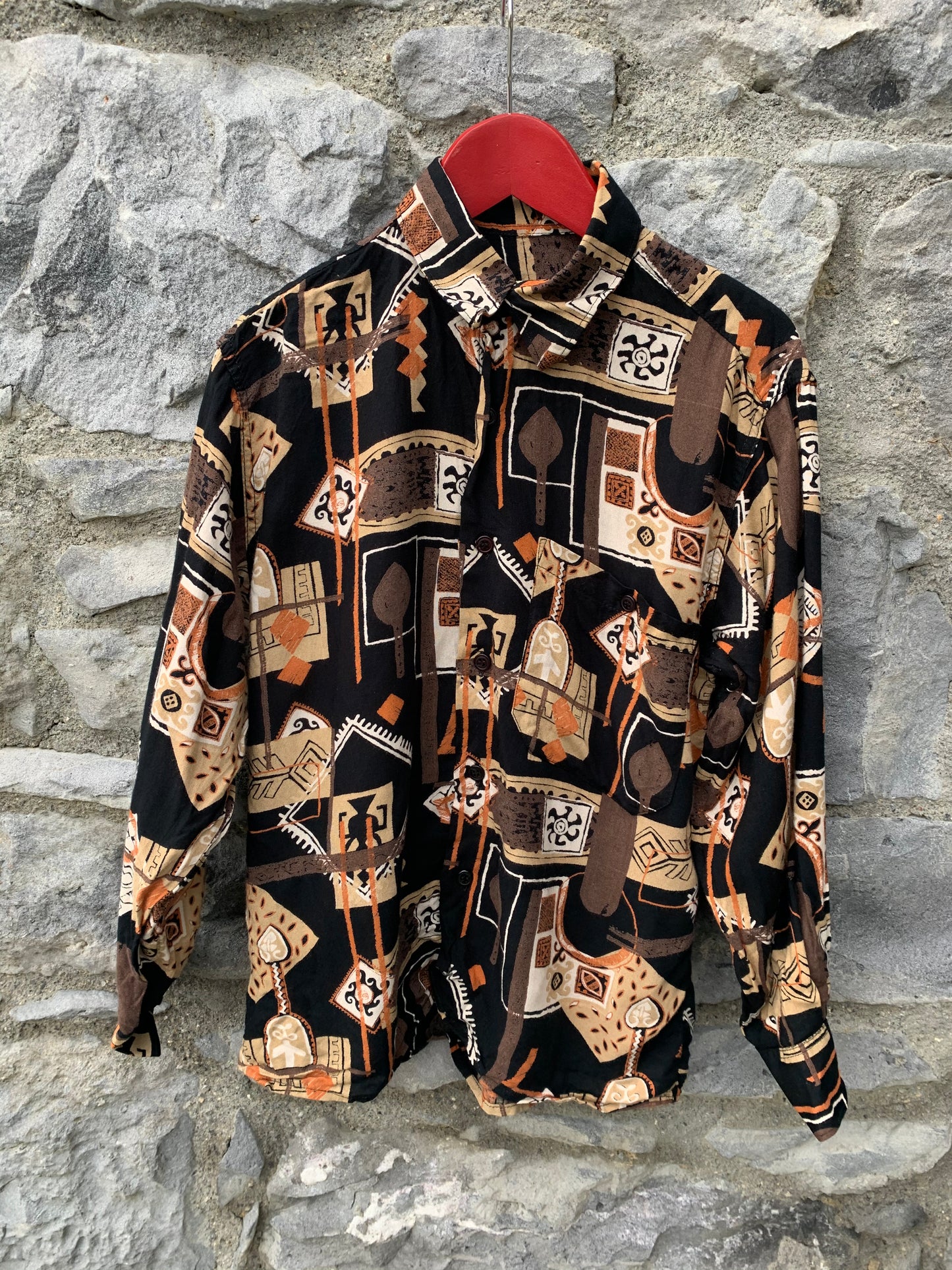 80s abstract shirt 9-10y (134-140cm)