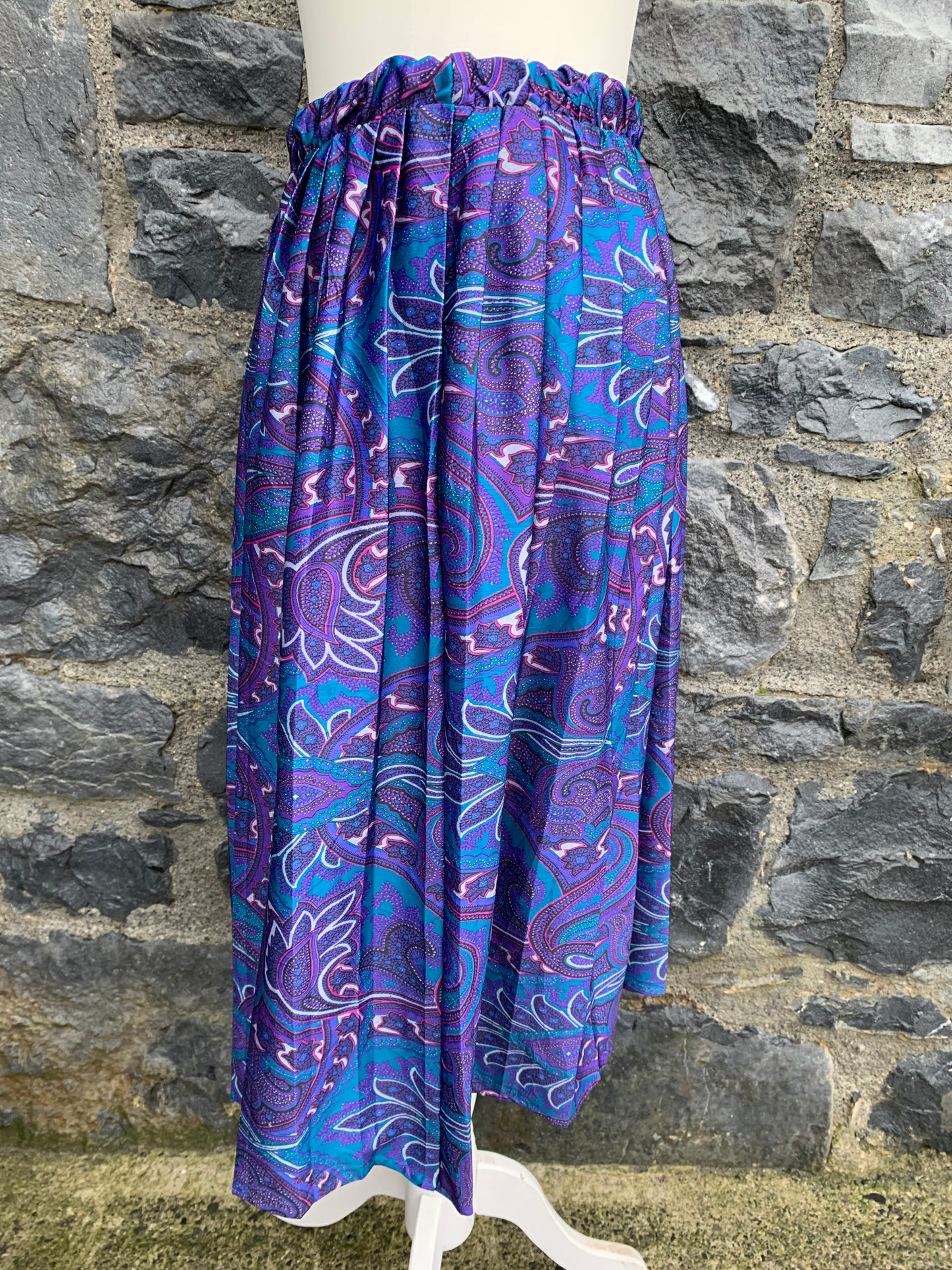 Purple paisley skirt uk 12