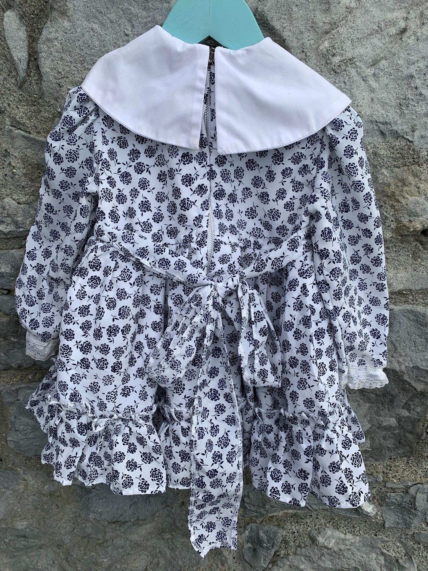 Vintage roses dress 18-24m (86-92cm)