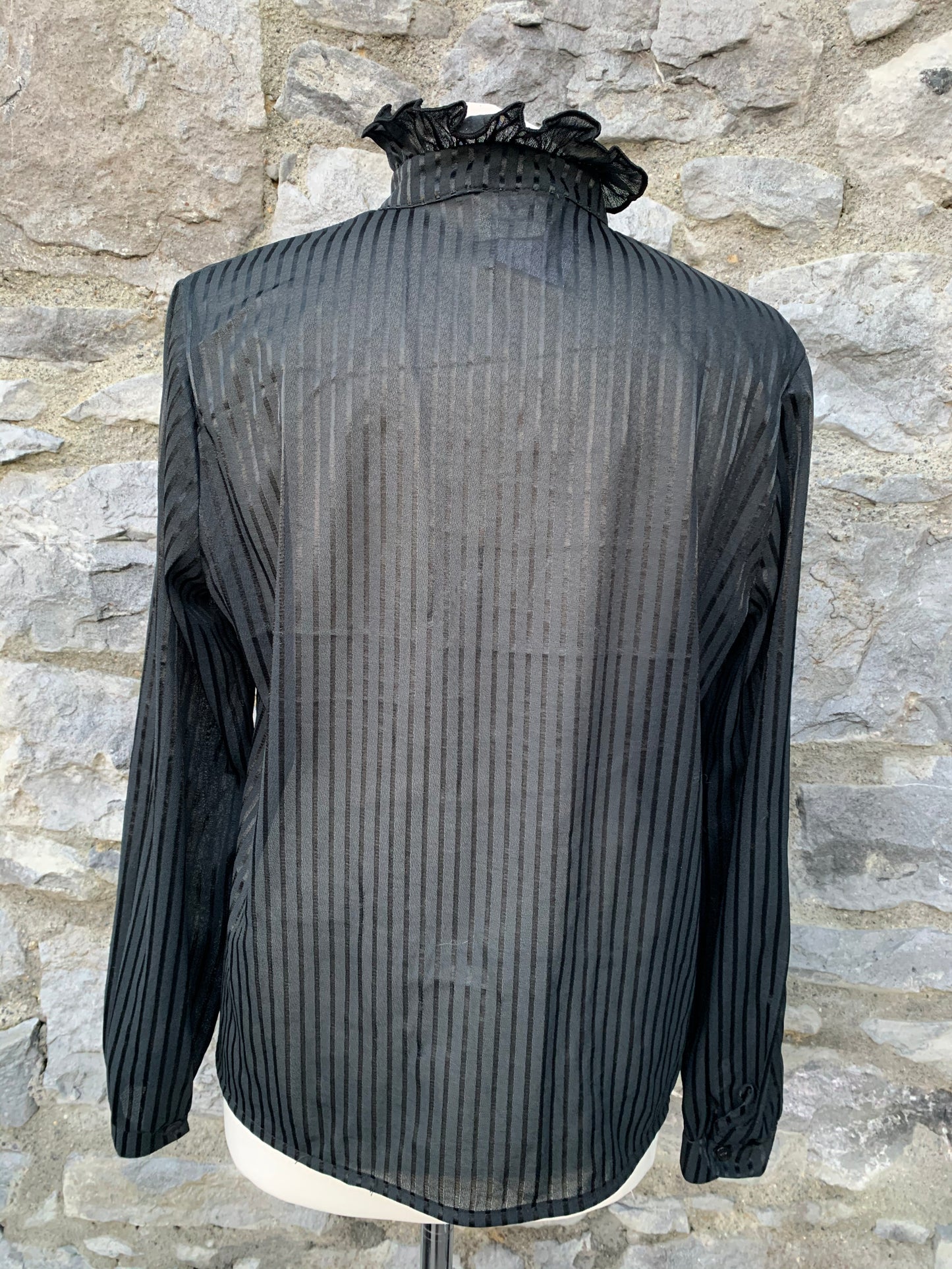Sasha Victorian black blouse uk 12