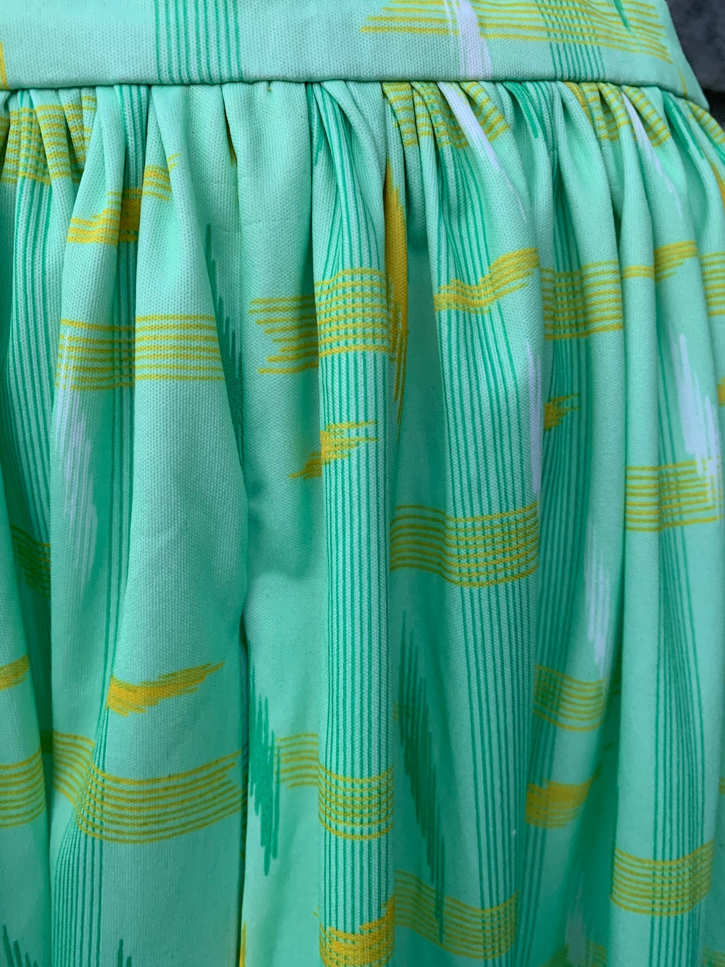80s green midi skirt uk 12