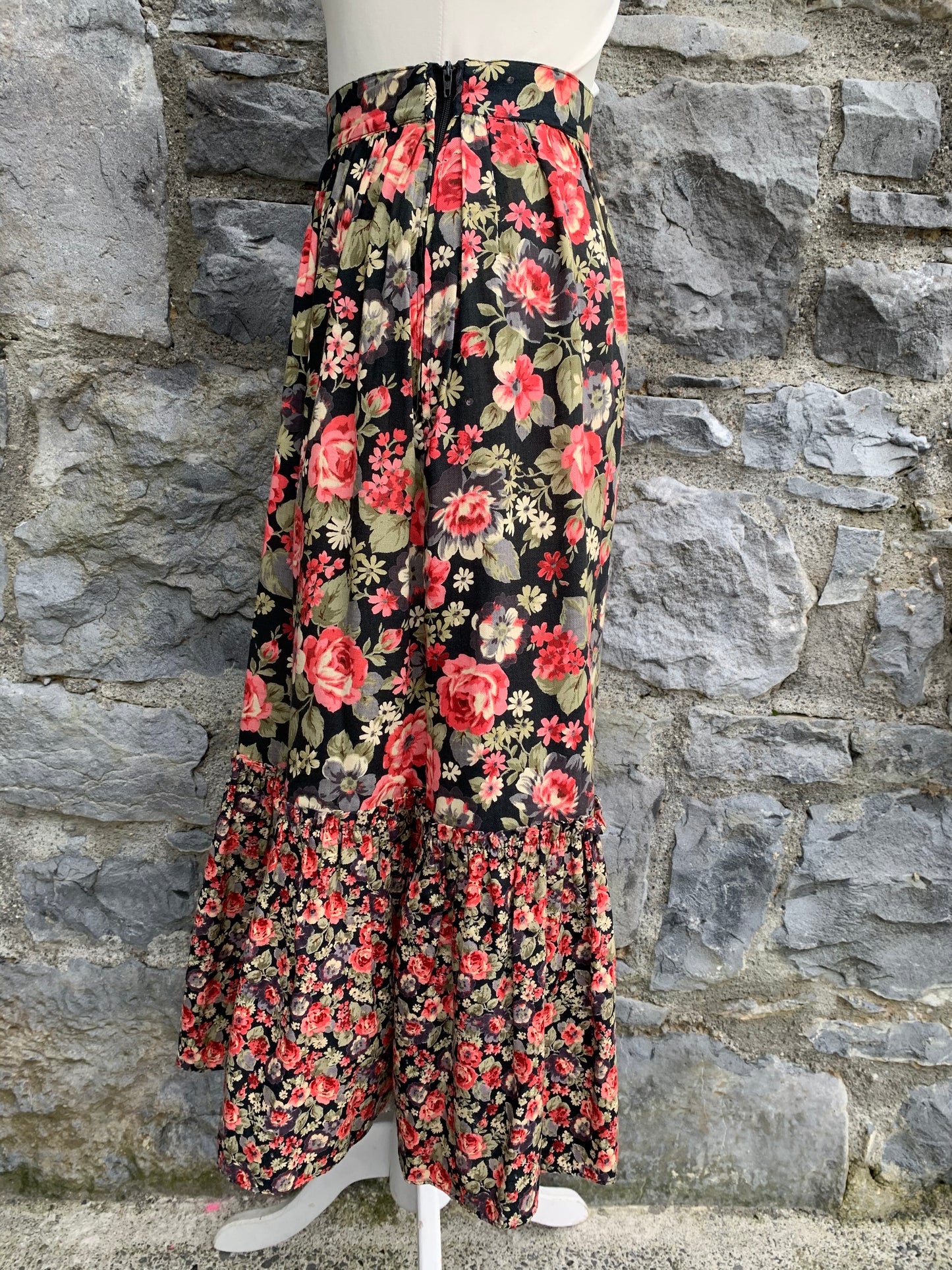 90s roses skirt uk 8