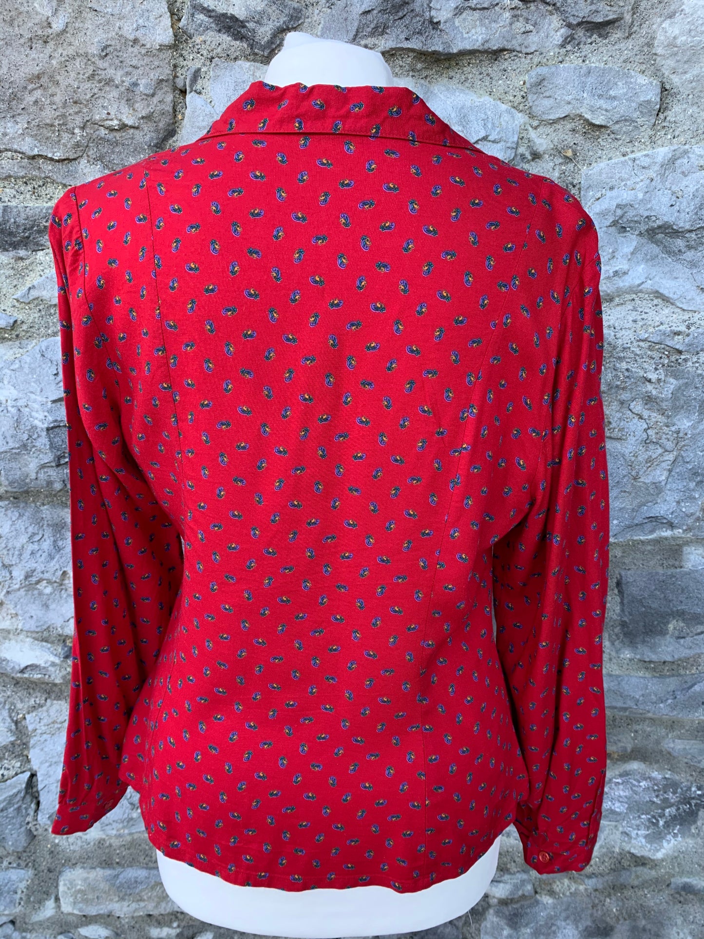 80s light red shirt uk 10