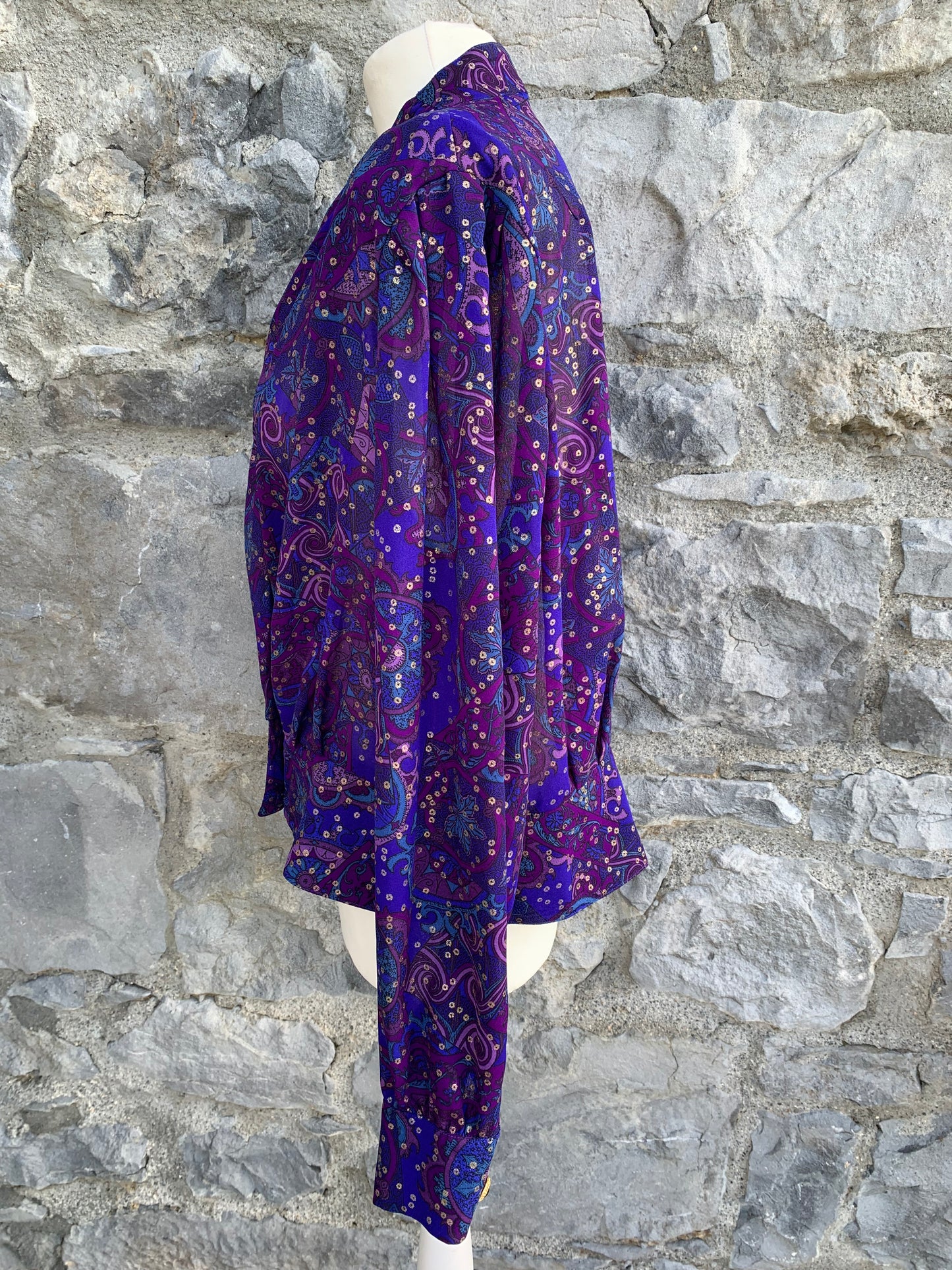 Schneberger purple blouse with gold dots uk 14-16