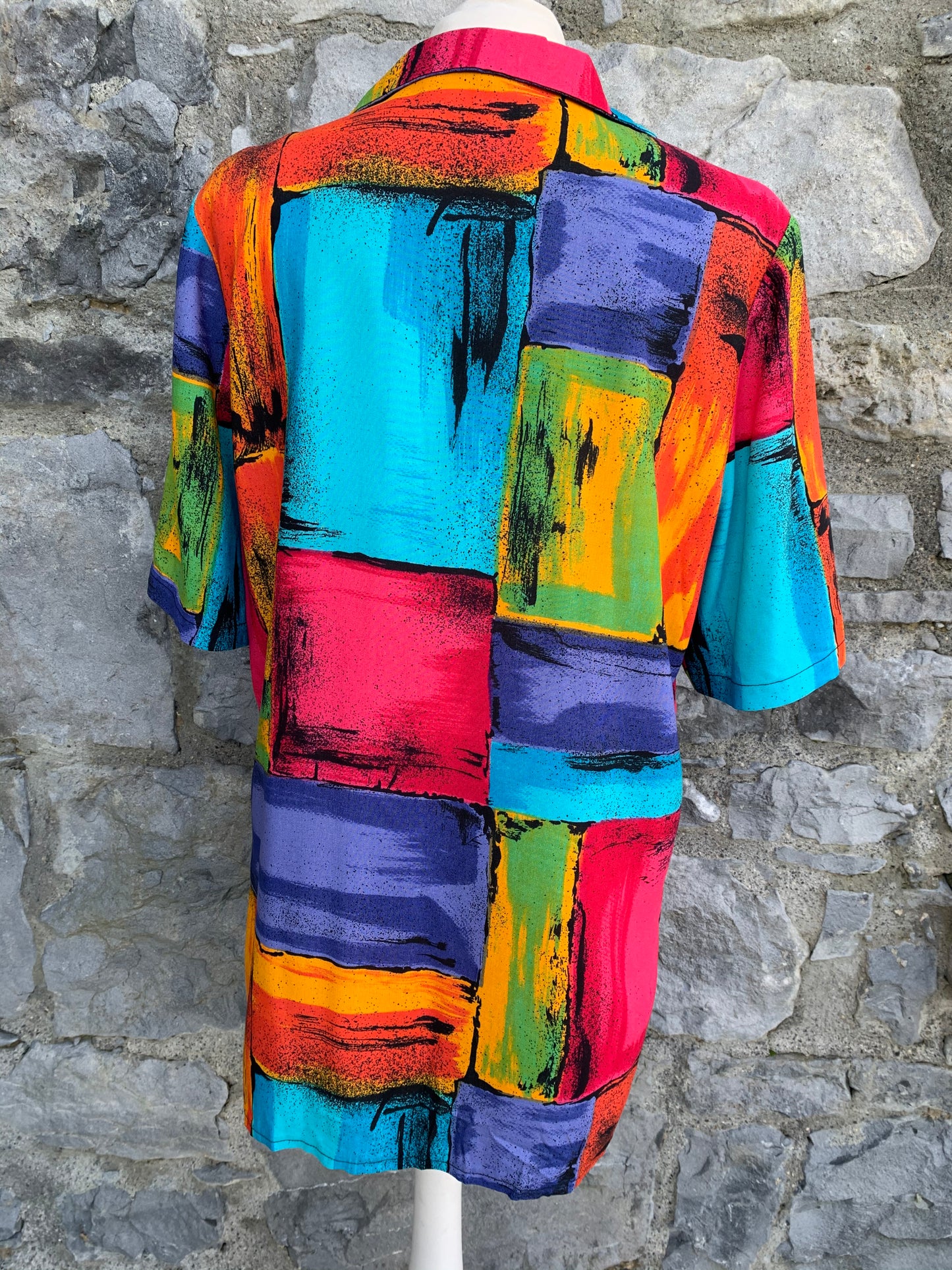 Colourful geometric shirt S/M