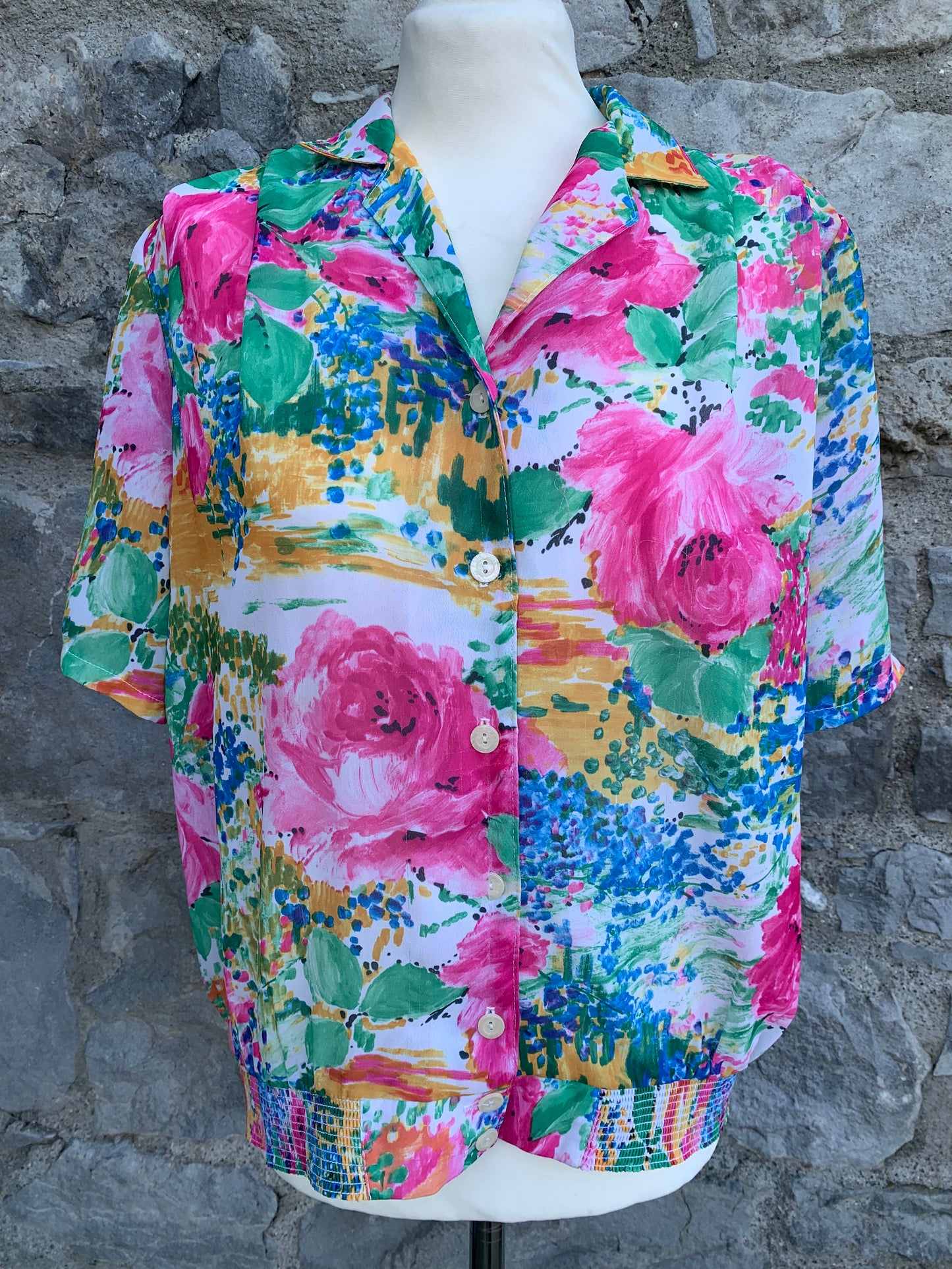 Paul Separates 80s floral top uk 12