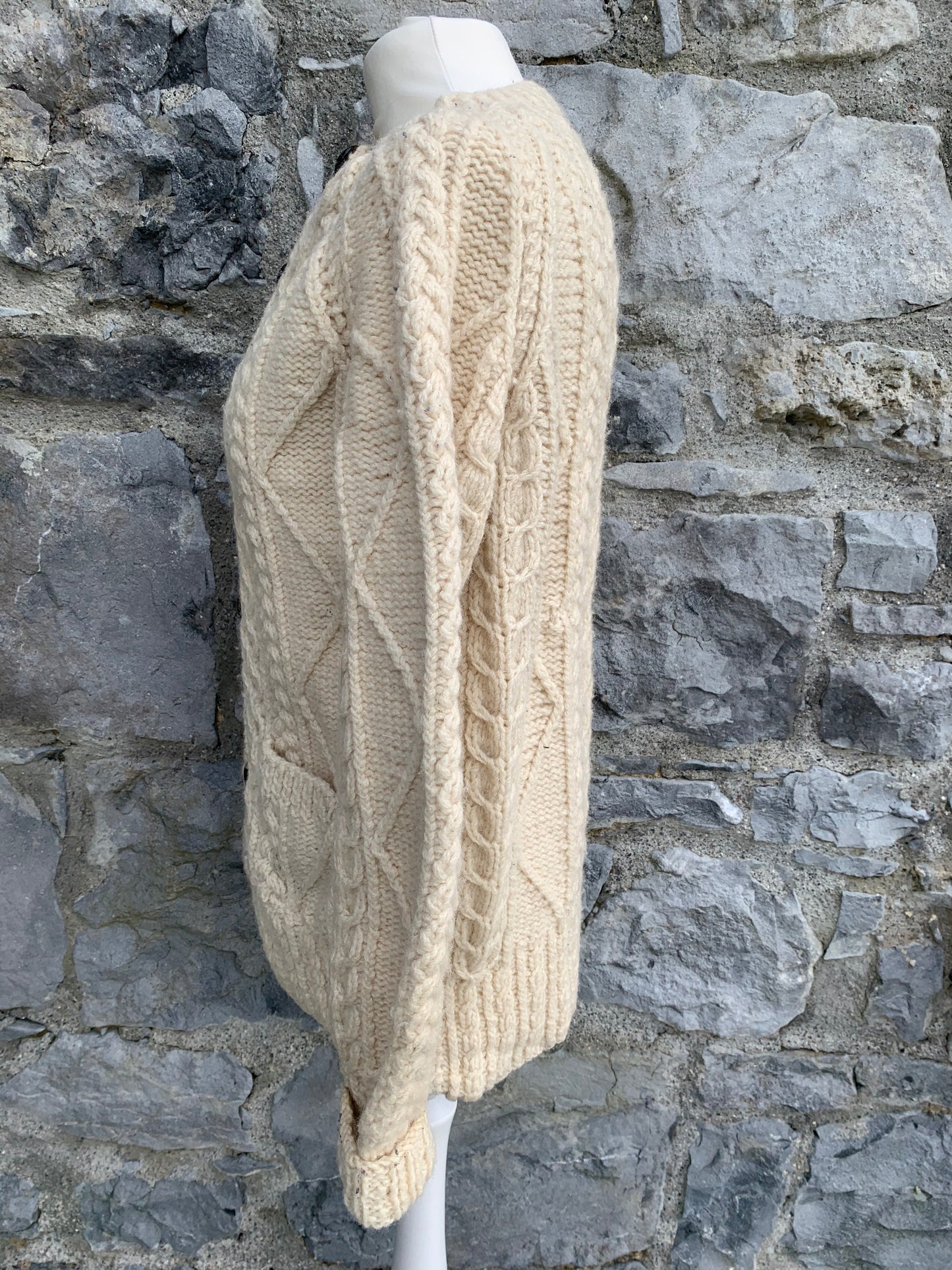 Loch Garman Aran cardigan uk 12