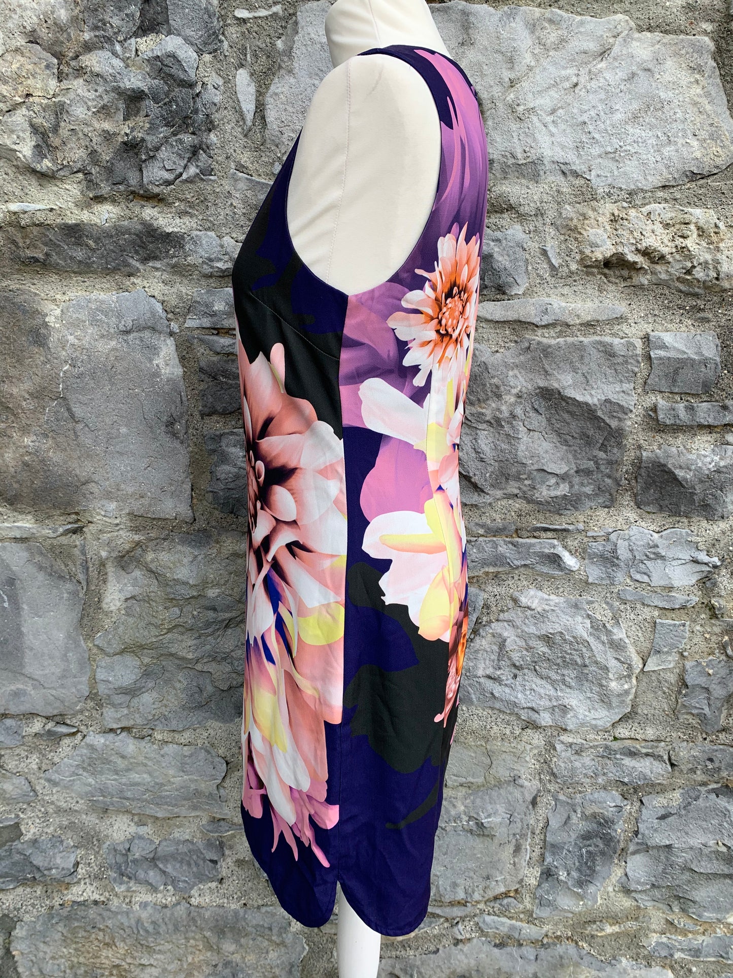 Full print flower dress uk 10