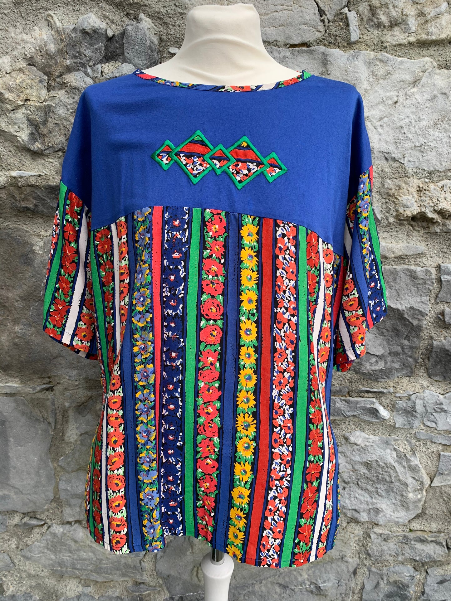 Madge abstract floral T-shirt uk 12