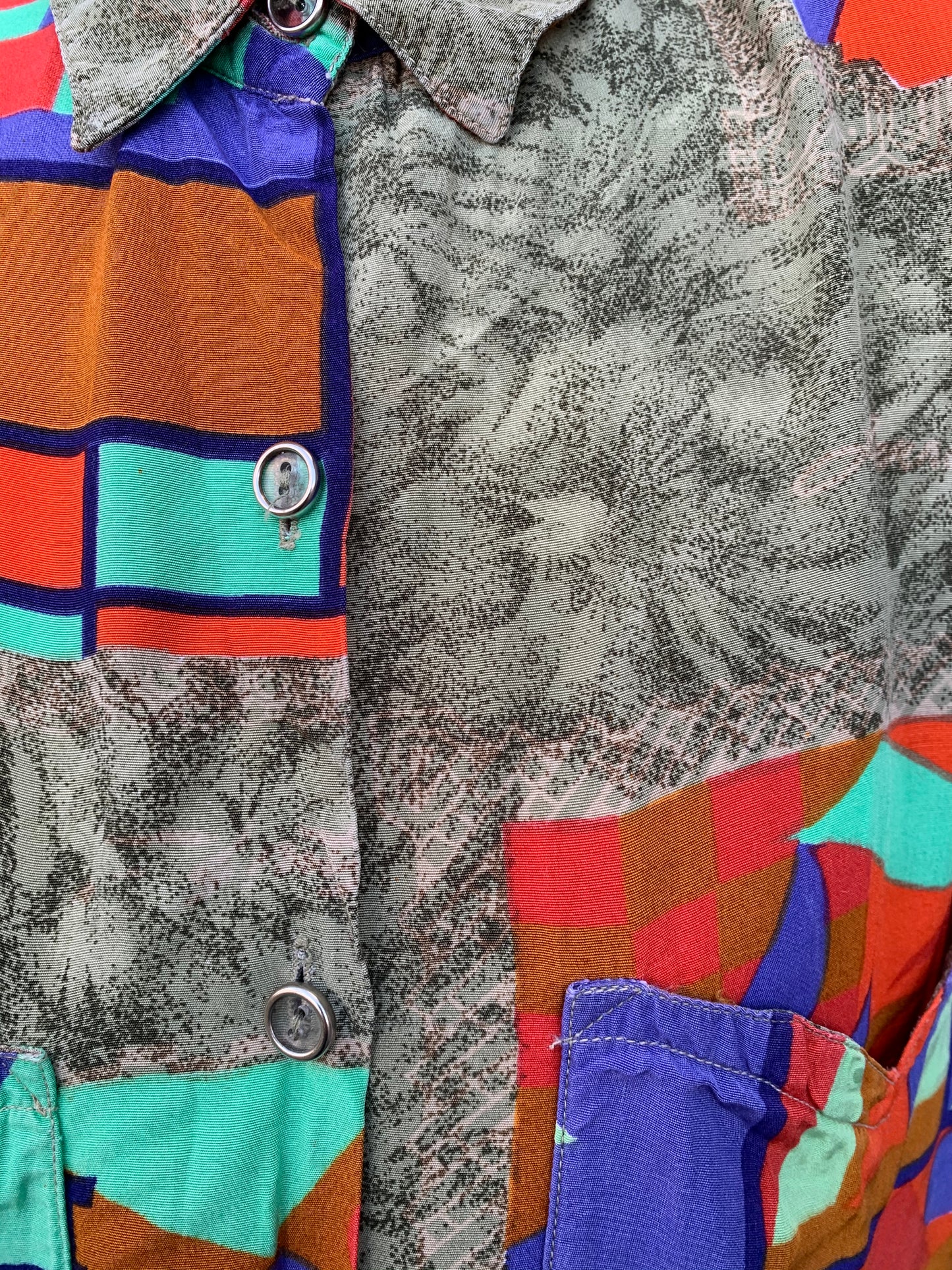 80s geometric shirt uk 12