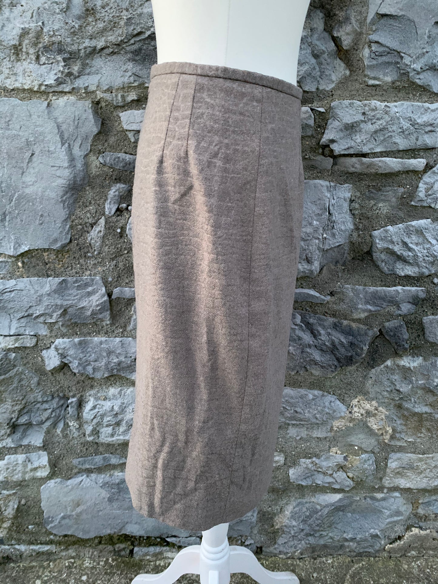 Beige pencil skirt uk 10