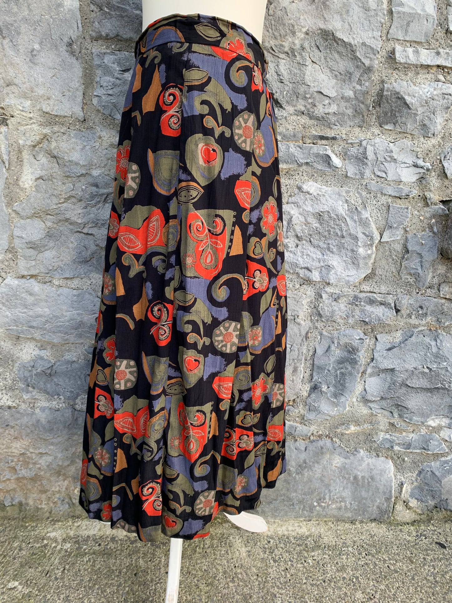 80s floral culottes uk 10