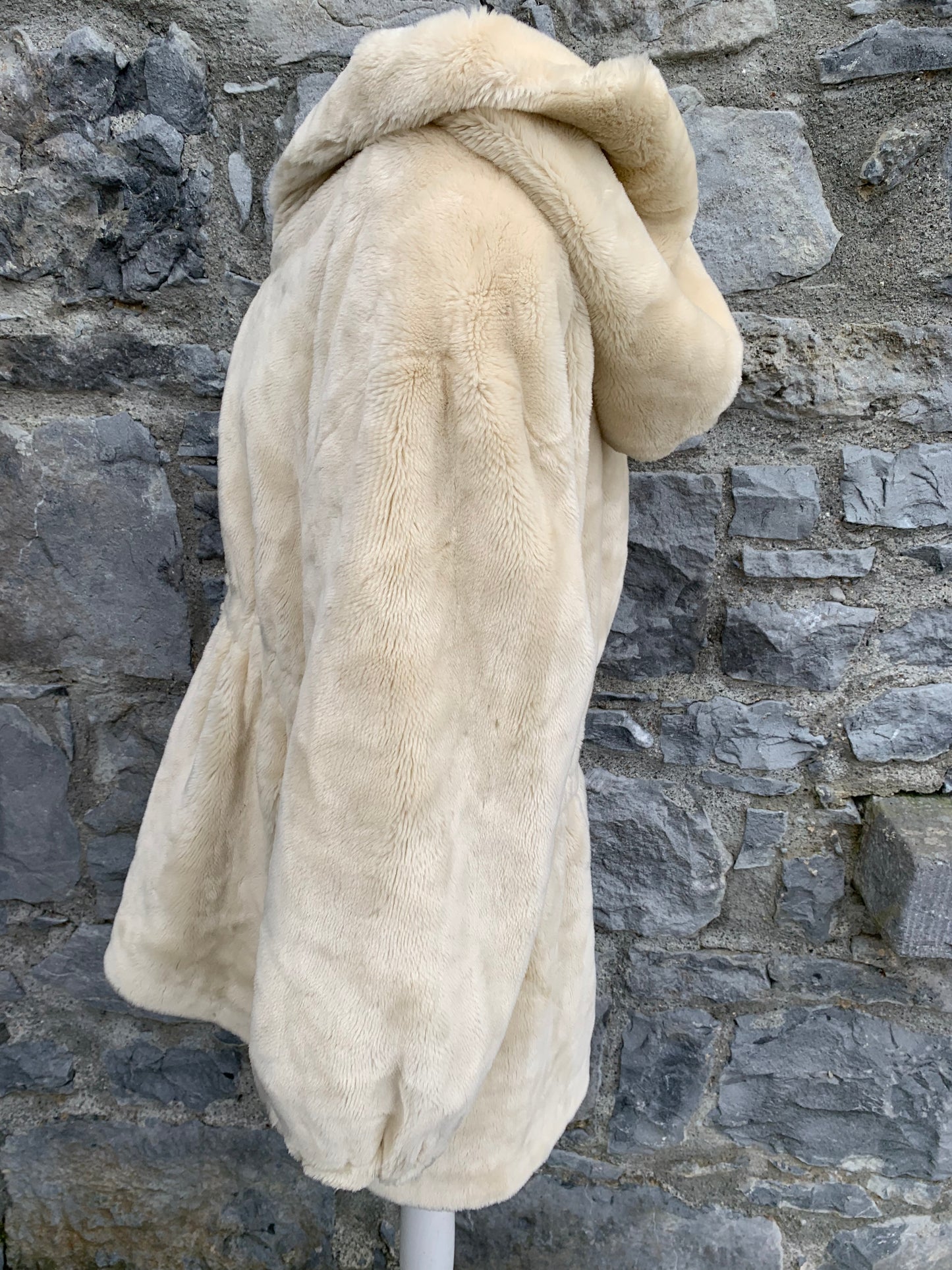 Cream teddy bear coat uk 10-14