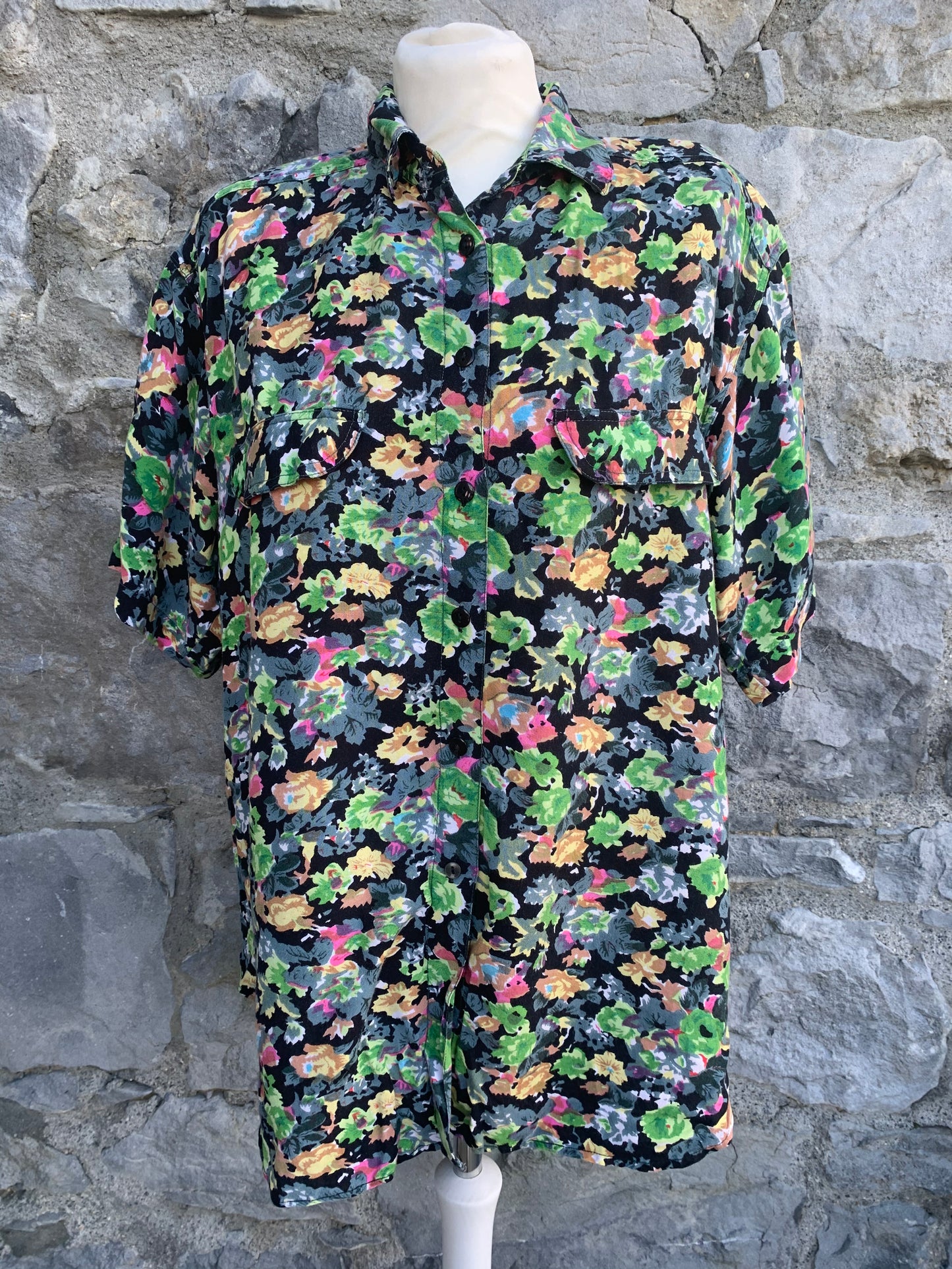 Gillo floral shirt with back buttons uk 14-16