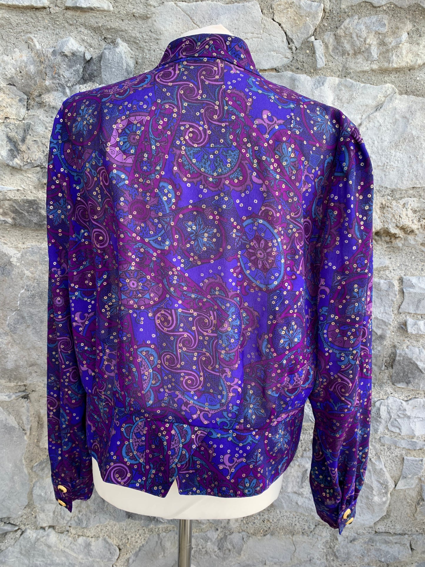 Schneberger purple blouse with gold dots uk 14-16